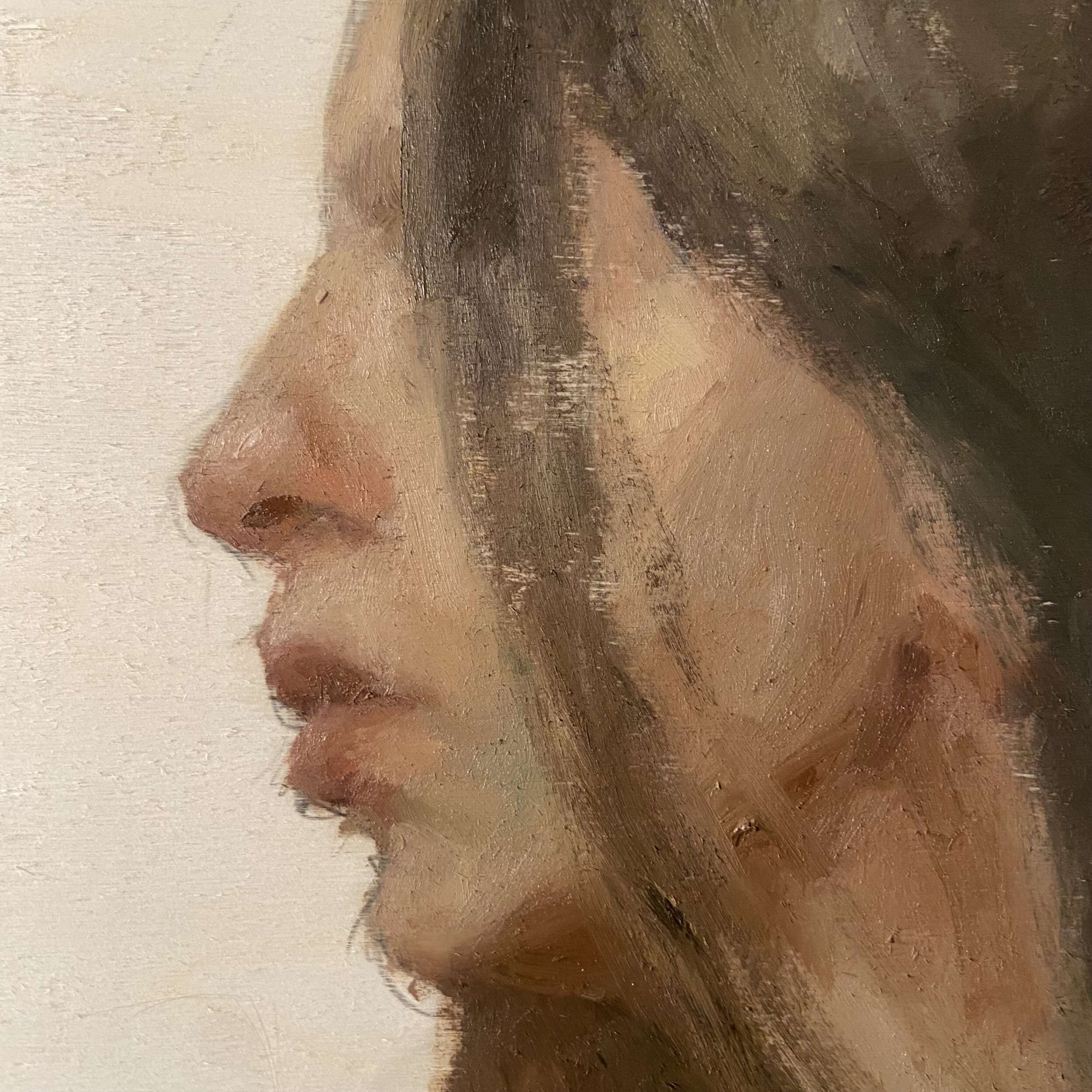 Selbstportrait mit offenen Haaren - Lilli Geyer 2