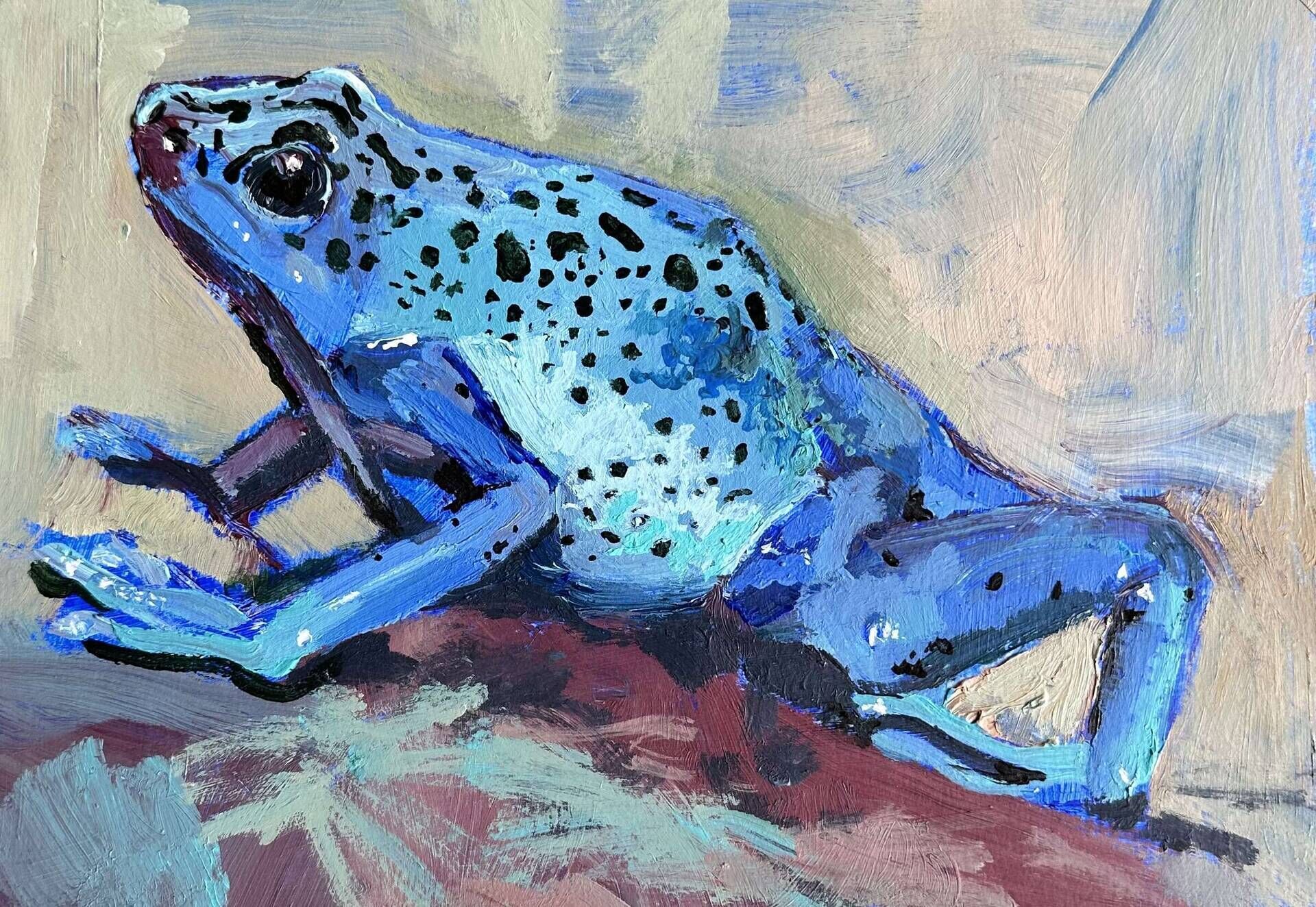 Portrait eines Frosches - Melek Özer 1