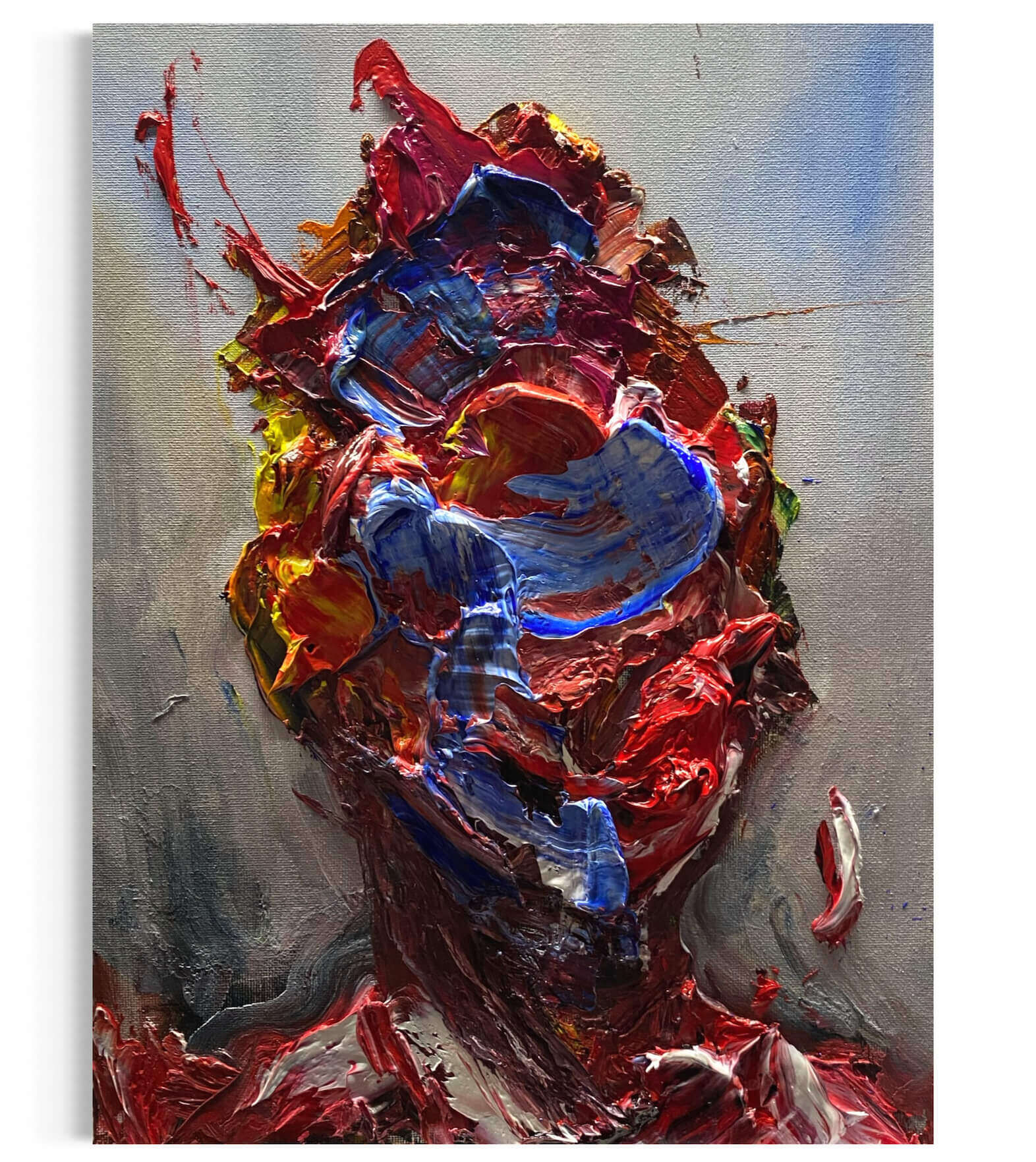 Distorted Portrait Red - Leonel Perez 3