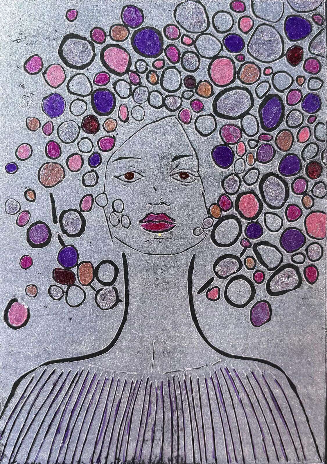 LILITH SPRING 02 Linolschnitt - Sybille Stein 1