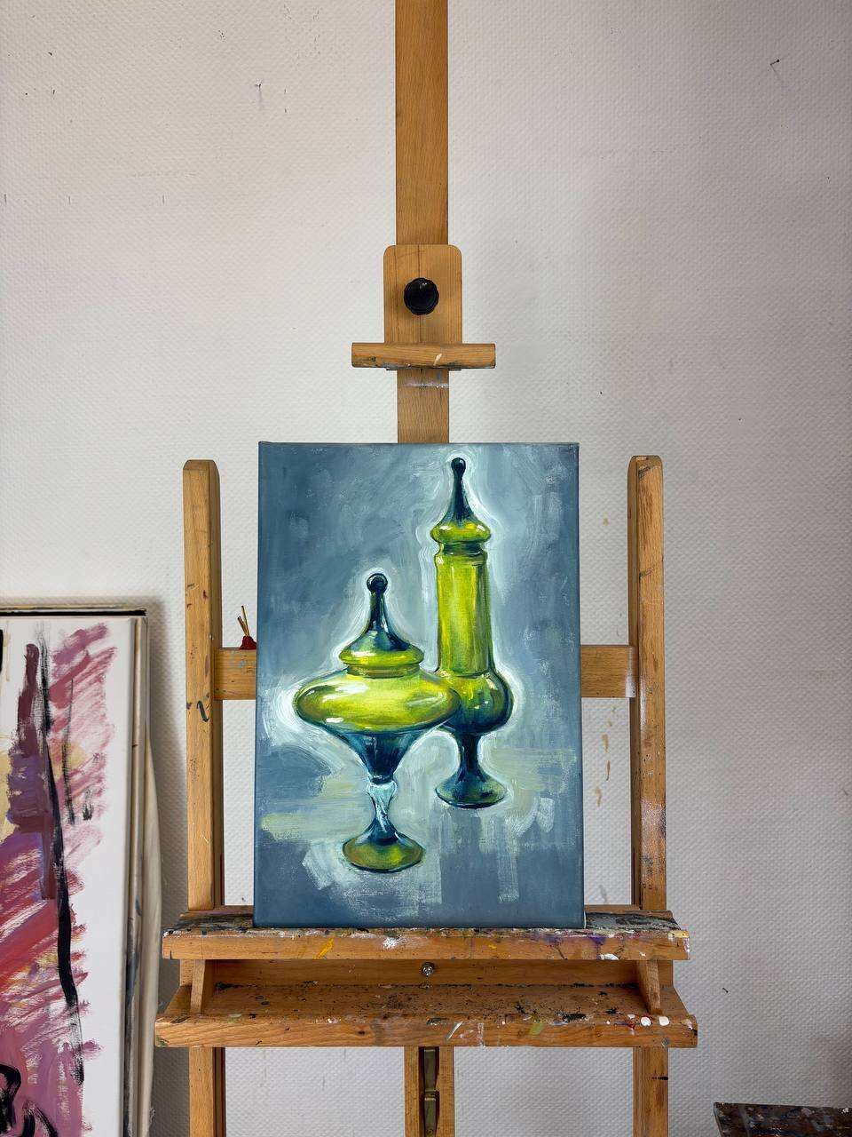 Still life with green vessels - Olha Sharafanenko 1