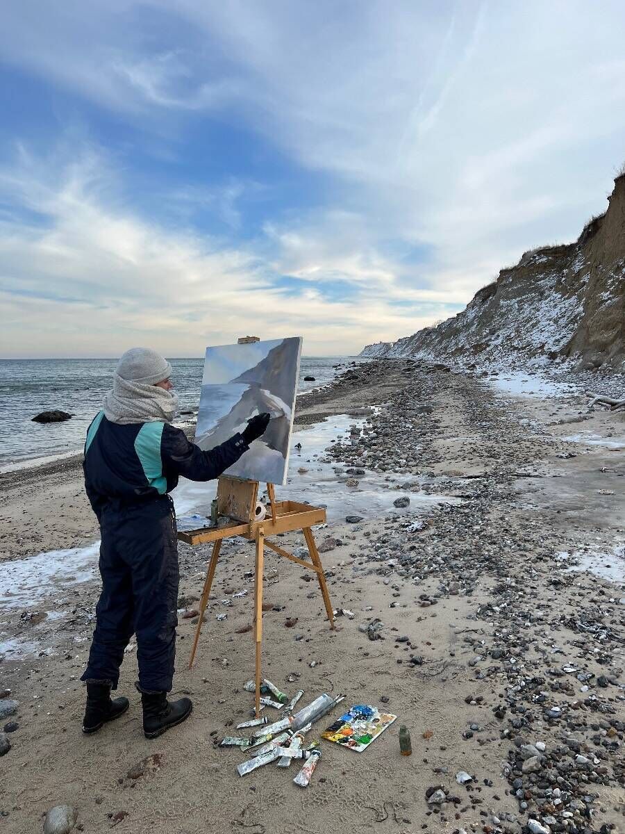 Steilküste Stohl (Januar)