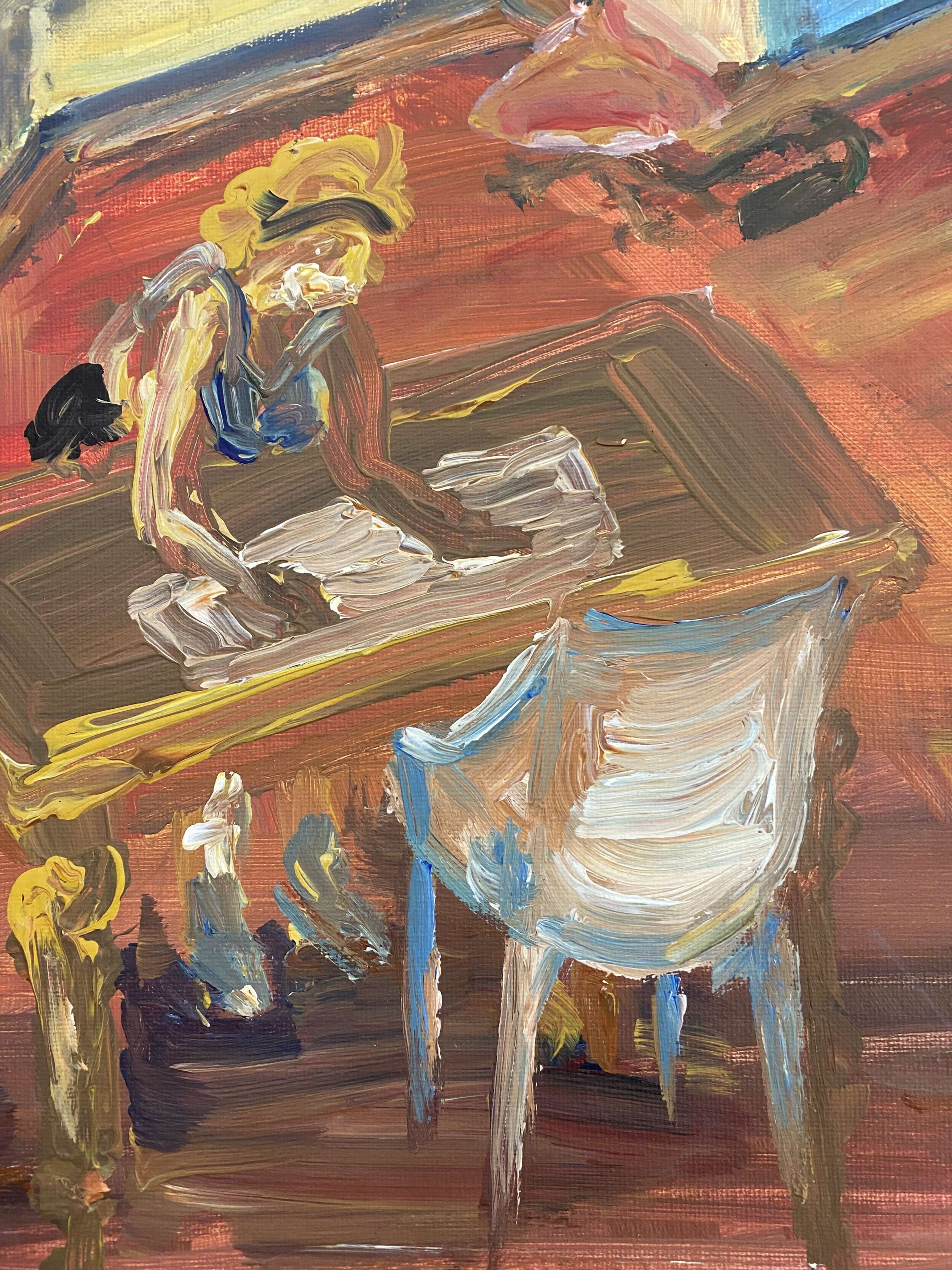 unerwartete Gespräche umhüllt von Wärme und Kälte zugleich Helligkeit mit Schatten Verwirrung beim schreiben konzentration  spaltet sich - Vivian Isabelle Blum 3