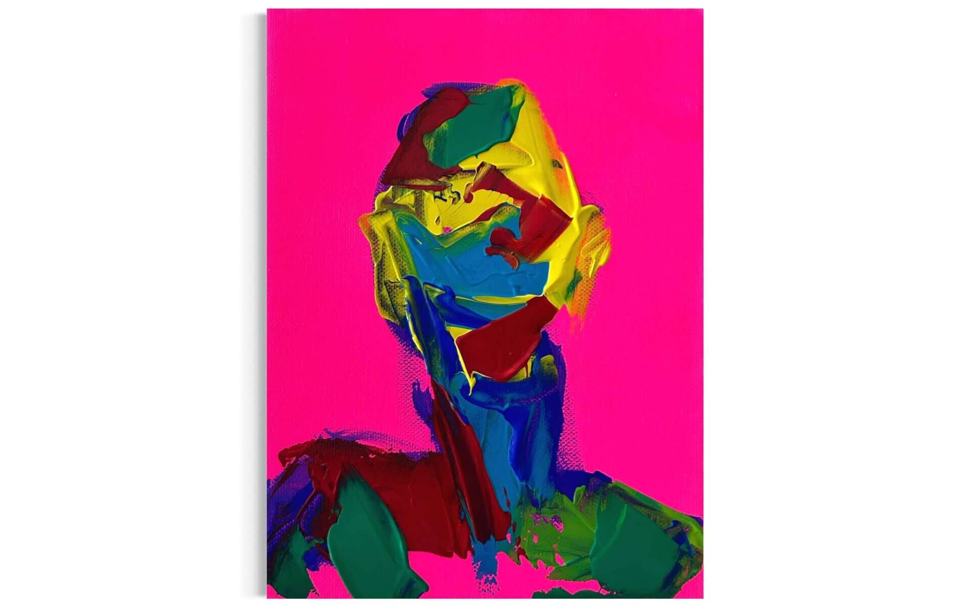Color Portrait Acryl Magenta - Leonel Perez 2