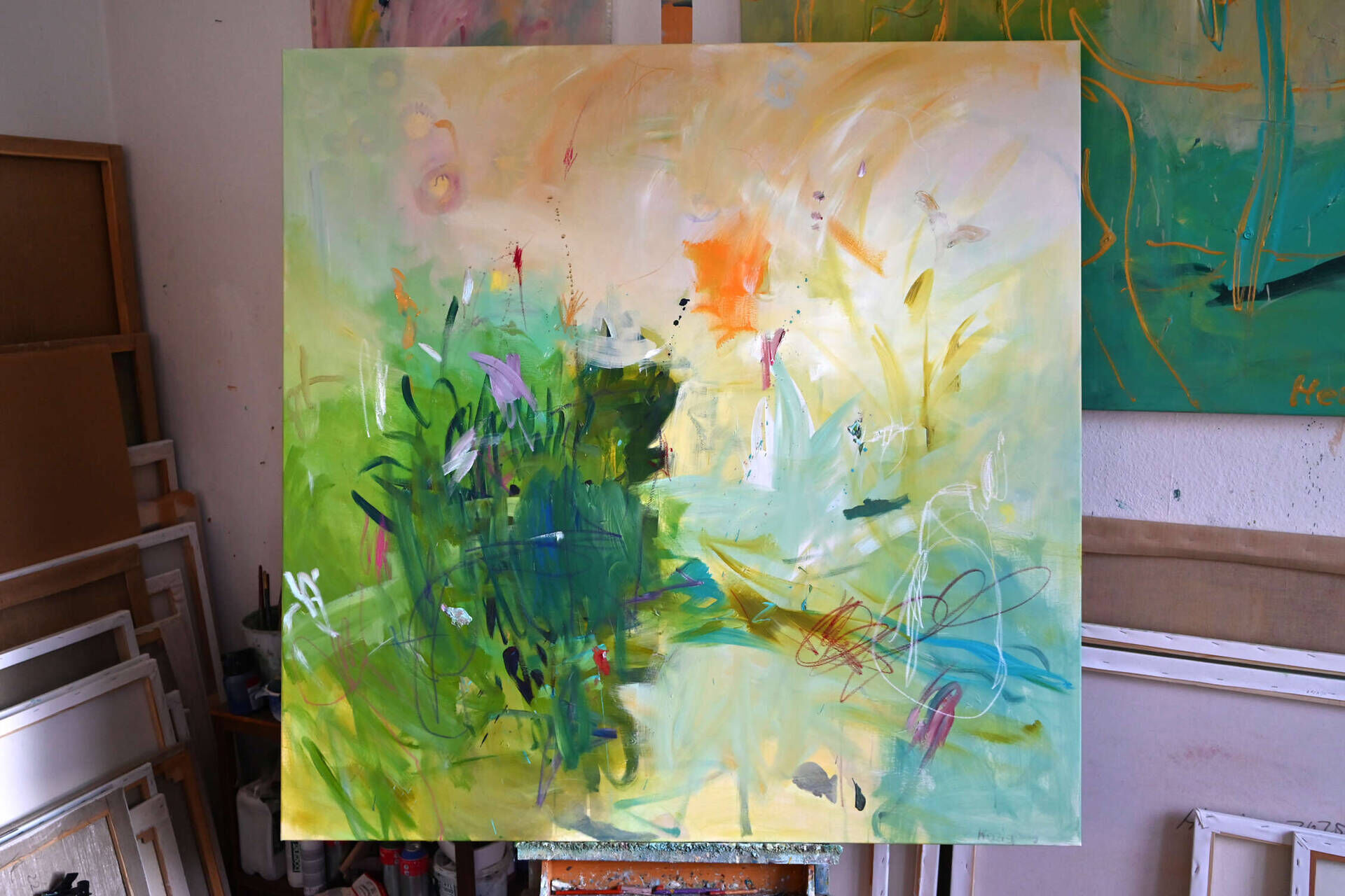 Abstraktes Bild mit Maus - Christian Herzig 1