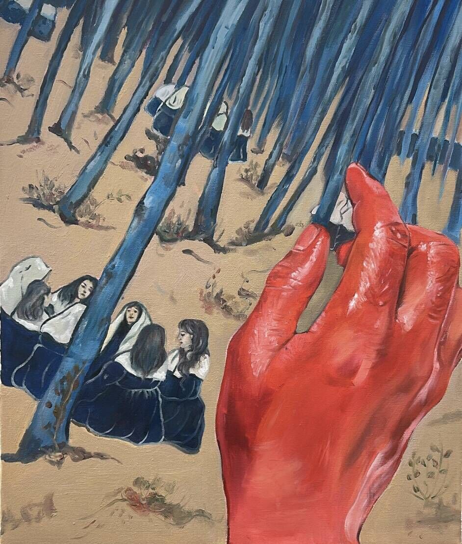 Meeting in the Sacred Wood with a Red Hand - Yasna Najmzadeh 1