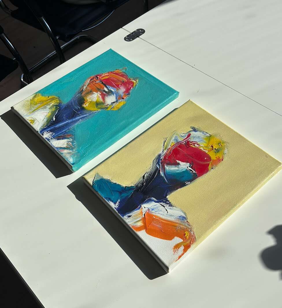 Portrait Studie Pastel Blau  - Leonel Perez 2