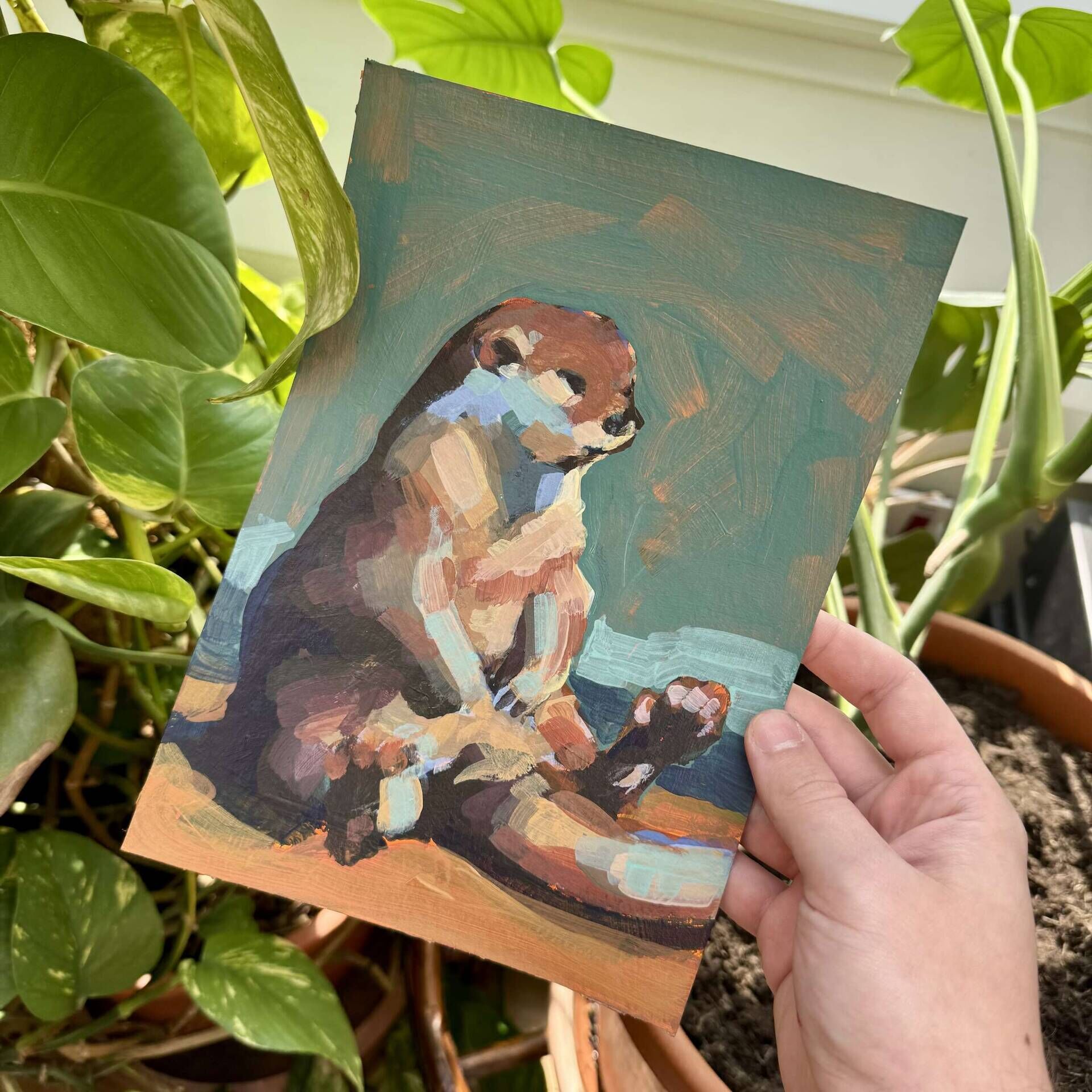 Otter, sitzend - Daniel Heimgärtner 2