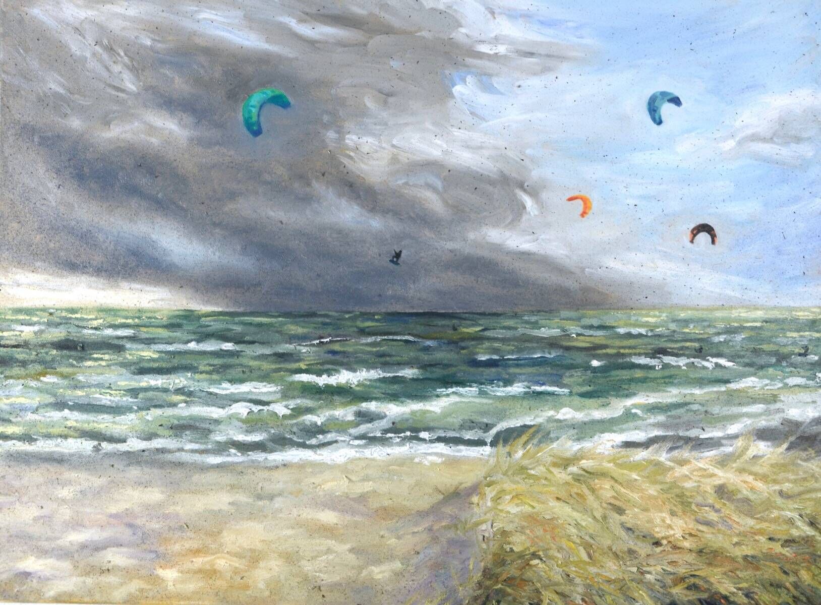 Kitesurfer in Großenbrode