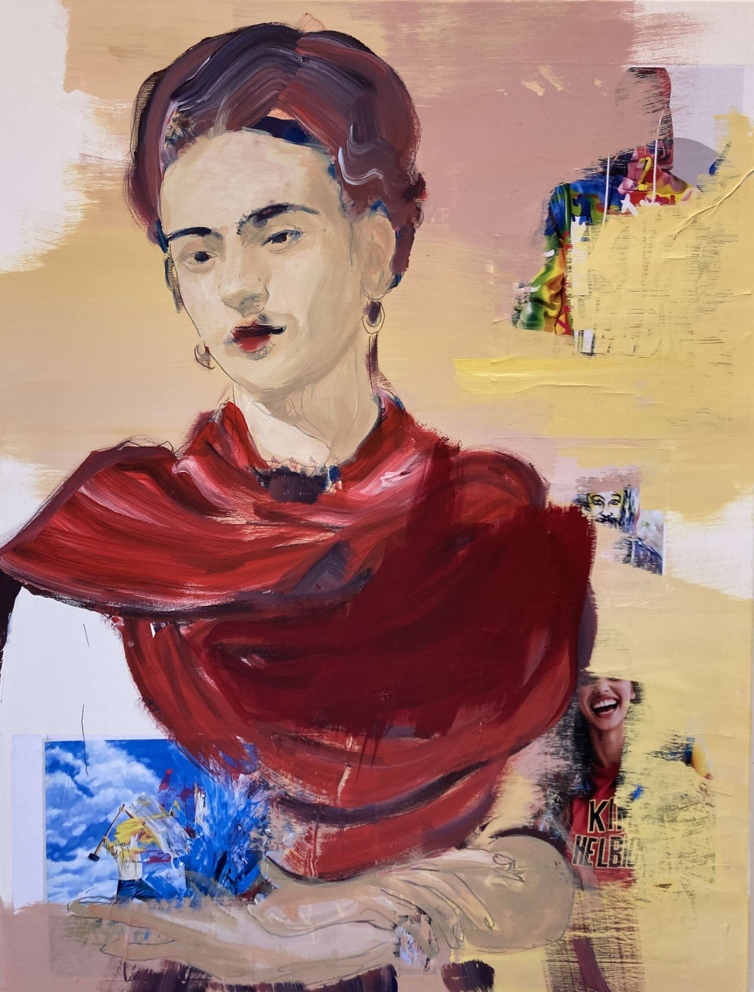 Yoga mit dem Hammer (Frida Kahlo) - Kim Helbig 1