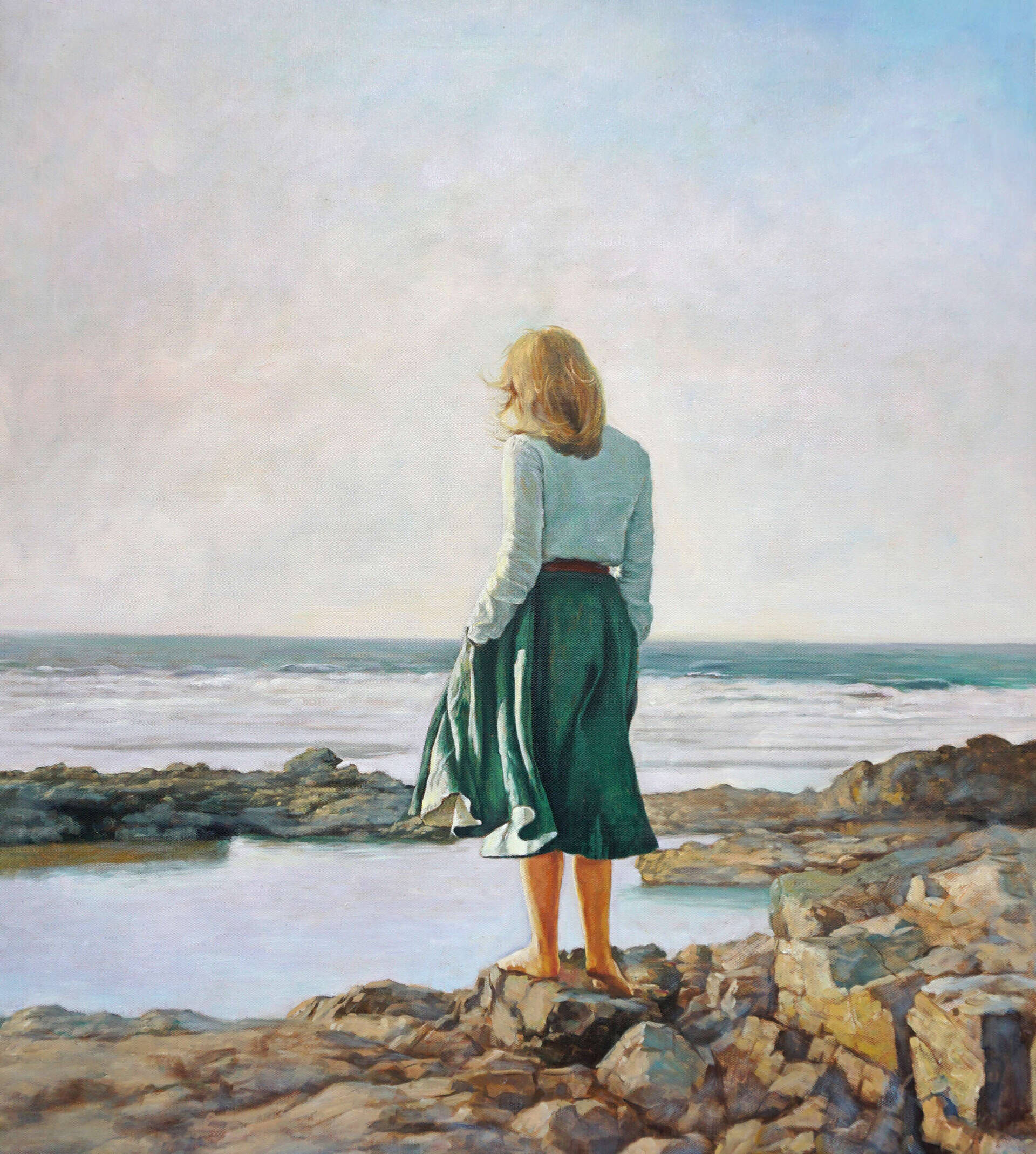 Träumerin am Strand - Christian Herzig 1