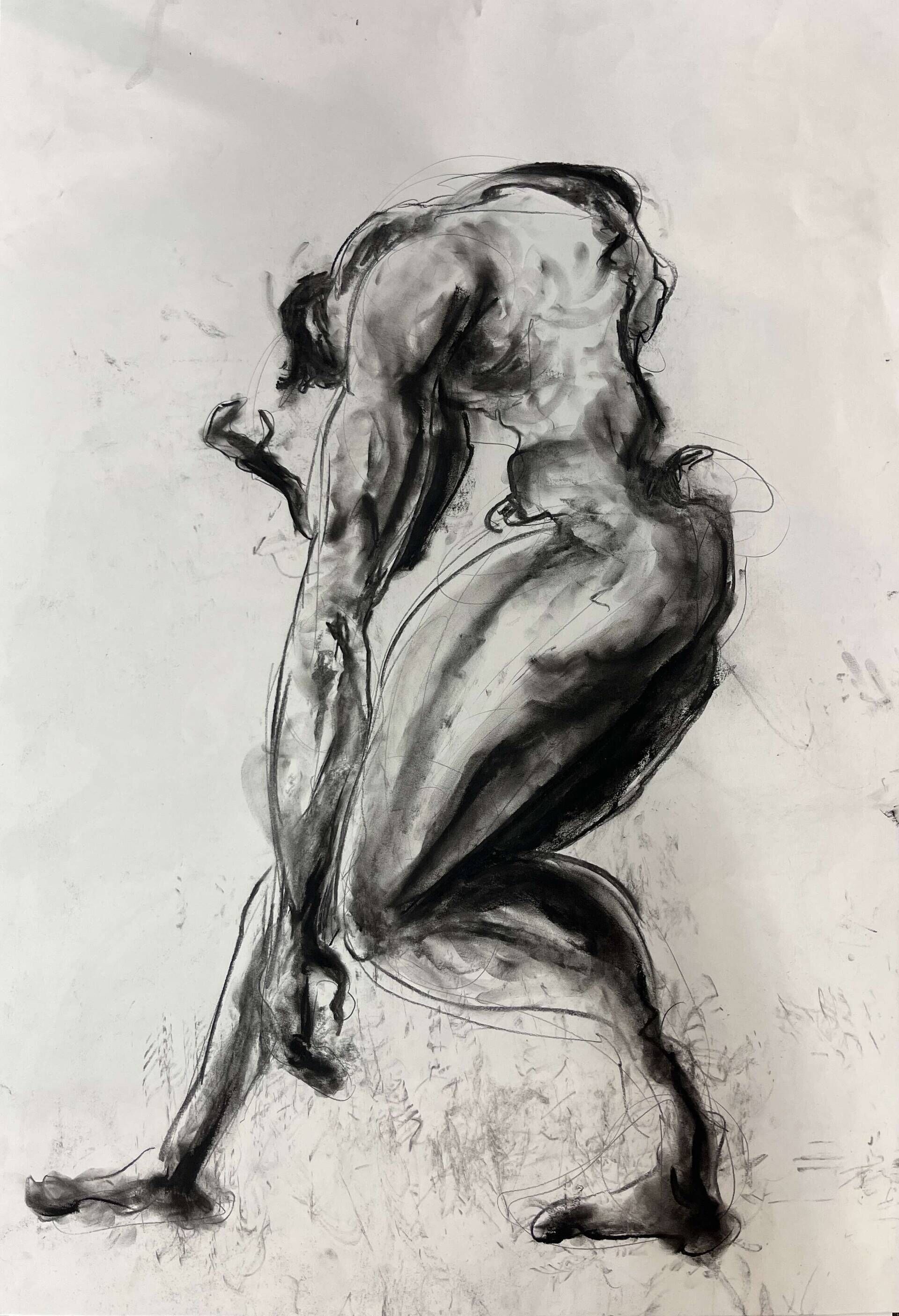 Stehender Männerakt - Leon Tho Barwig 1