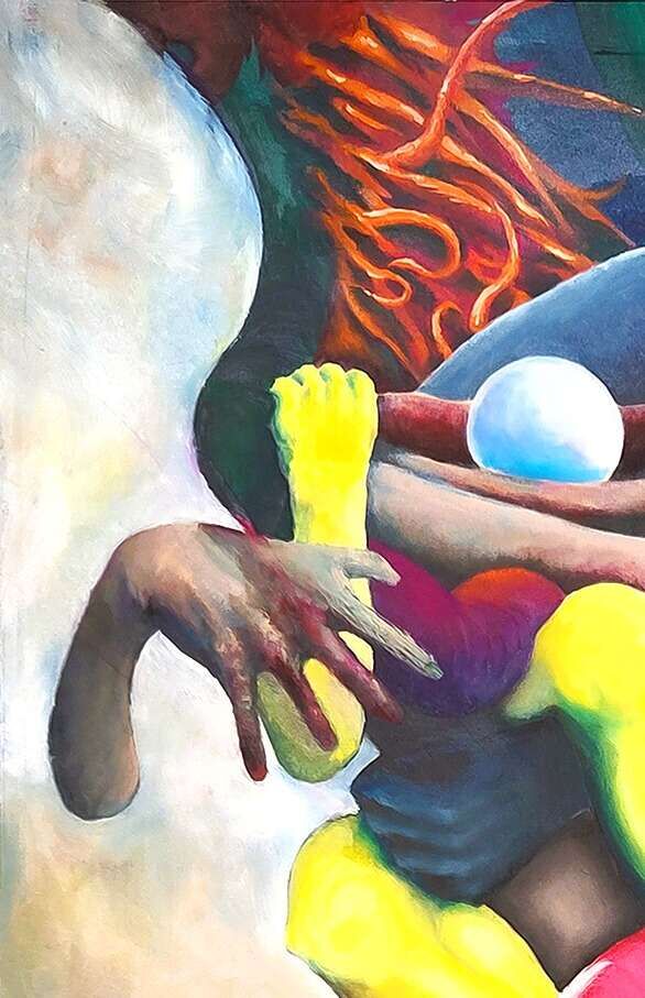 Bunter Engel mit Blumen - Fabio Lorenzo 3