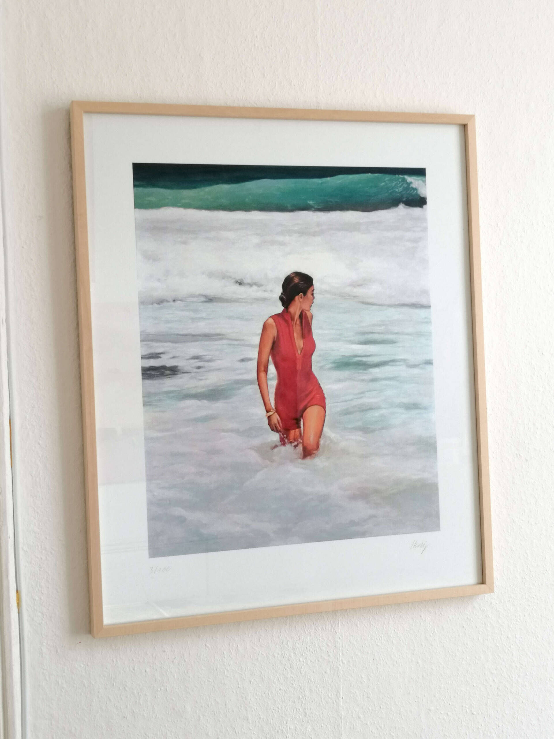 Badende (Druck) - Christian Herzig 1