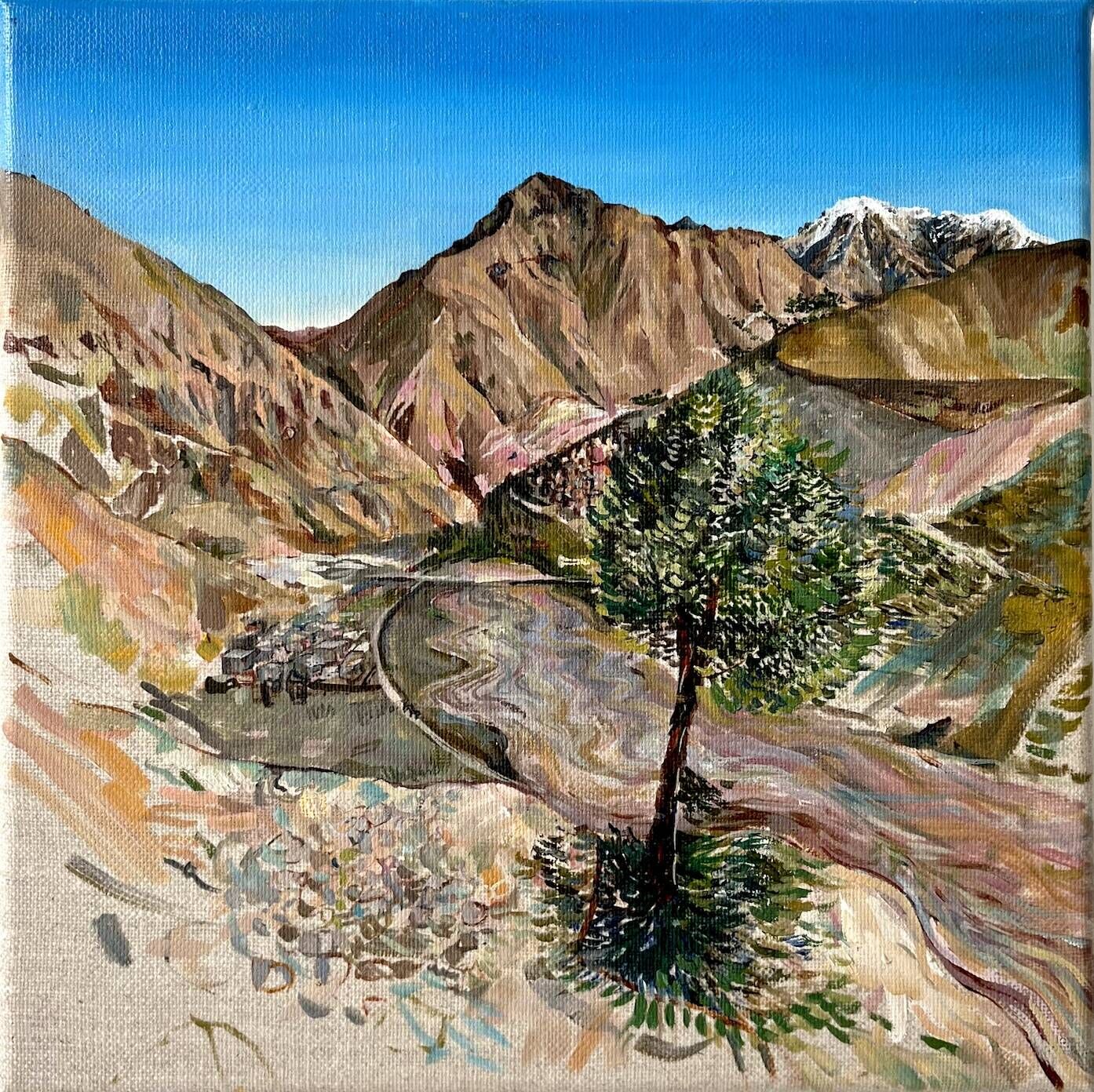 Toubkal III. - Atlas Gebirge Plein Air - Judit Flamich 1