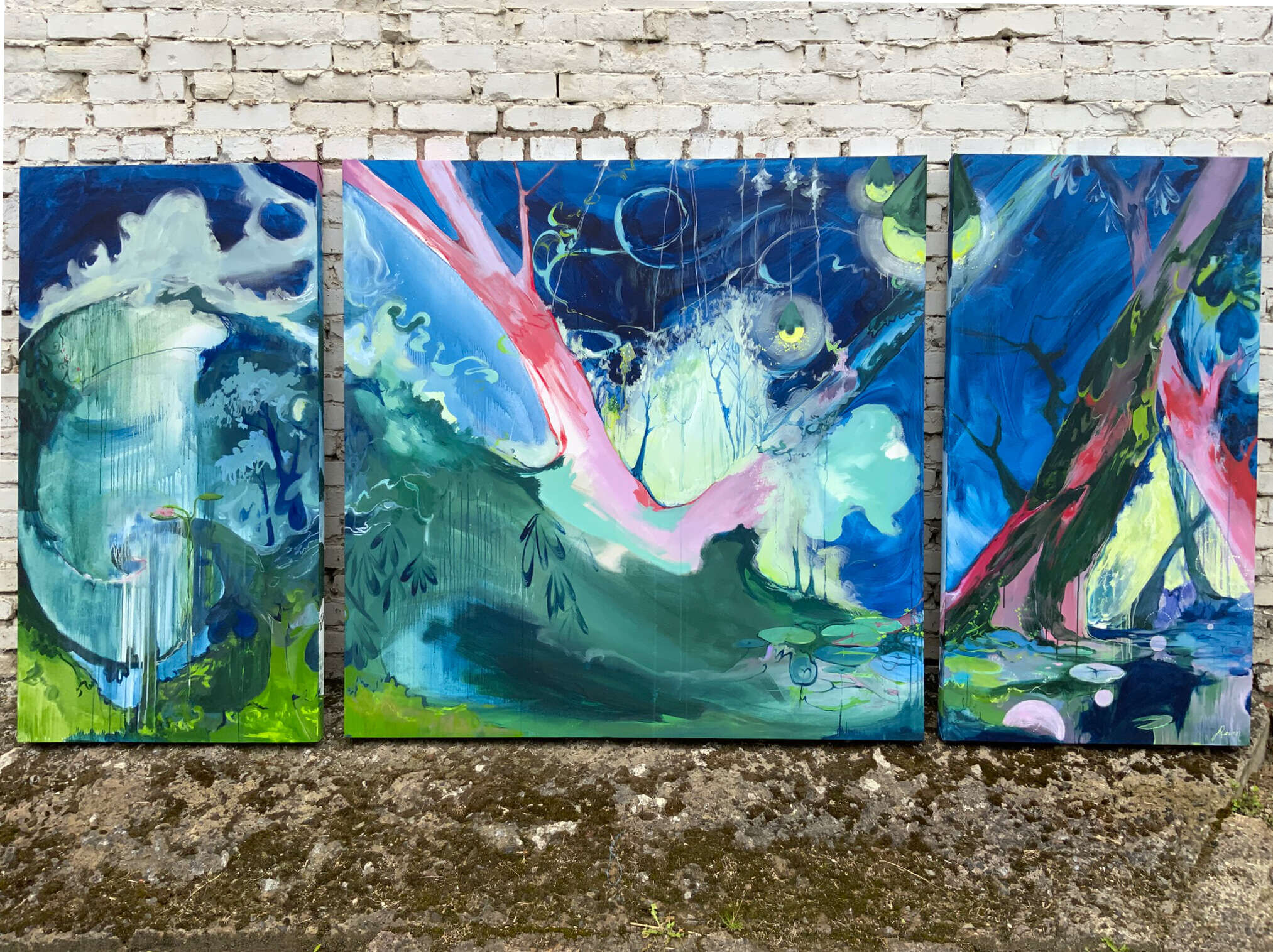 Traum Triptychon - Caroline Löwen 6
