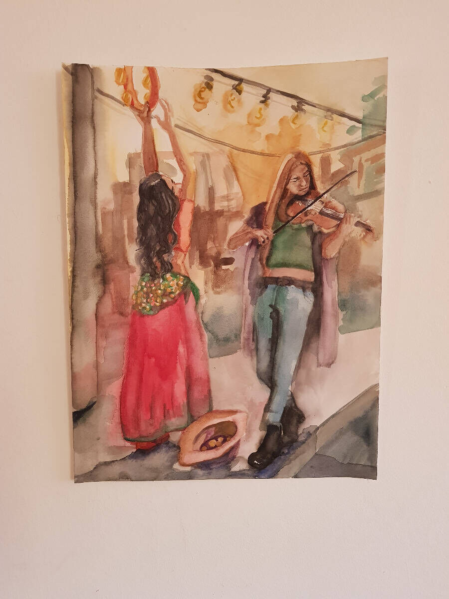 Straßenmusik und Tanz