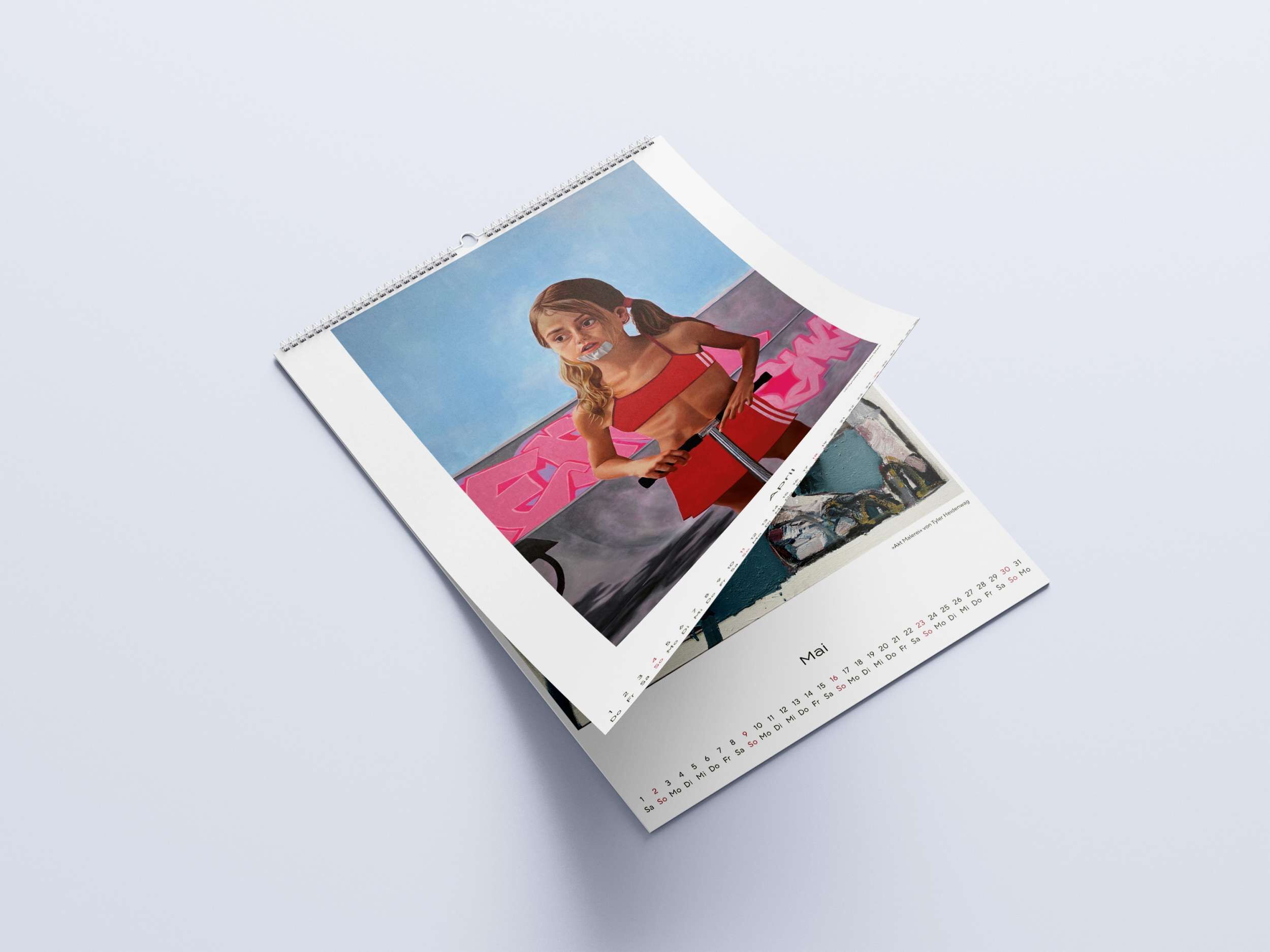 Kunstkalender 2026 A3 / A4 Hochformat - Studierenden Kunstmarkt 6