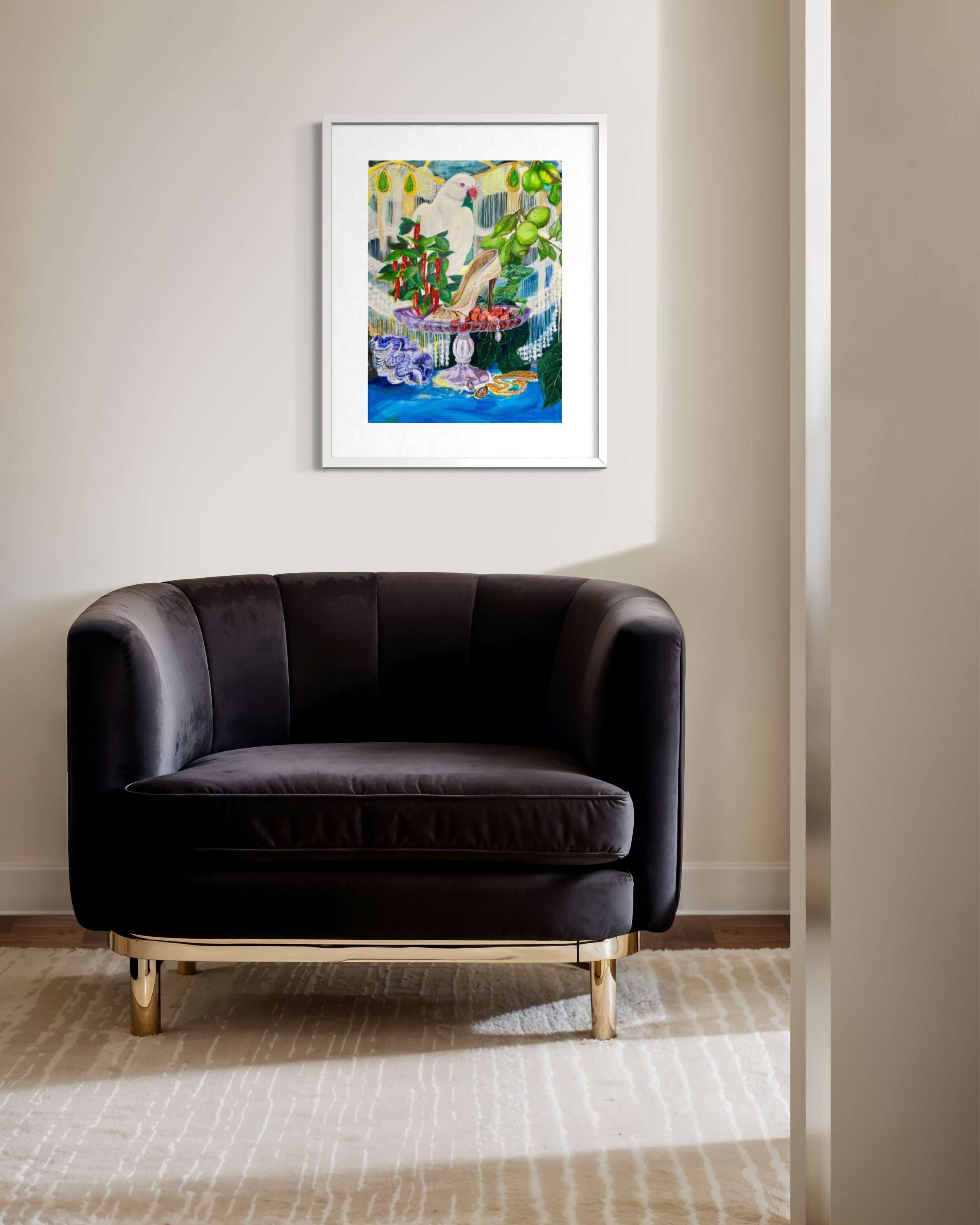 Exotic still life with parrot - Delja Wilfert 4