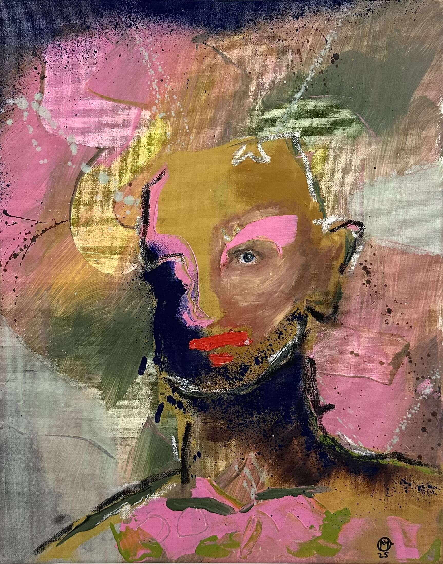 abstract portrait with red lips - Martin Collmann 1