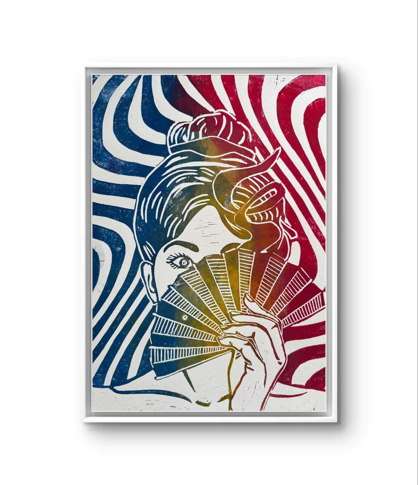 COLOURS OF LIVE I Linolschnitt - Sybille Stein 3