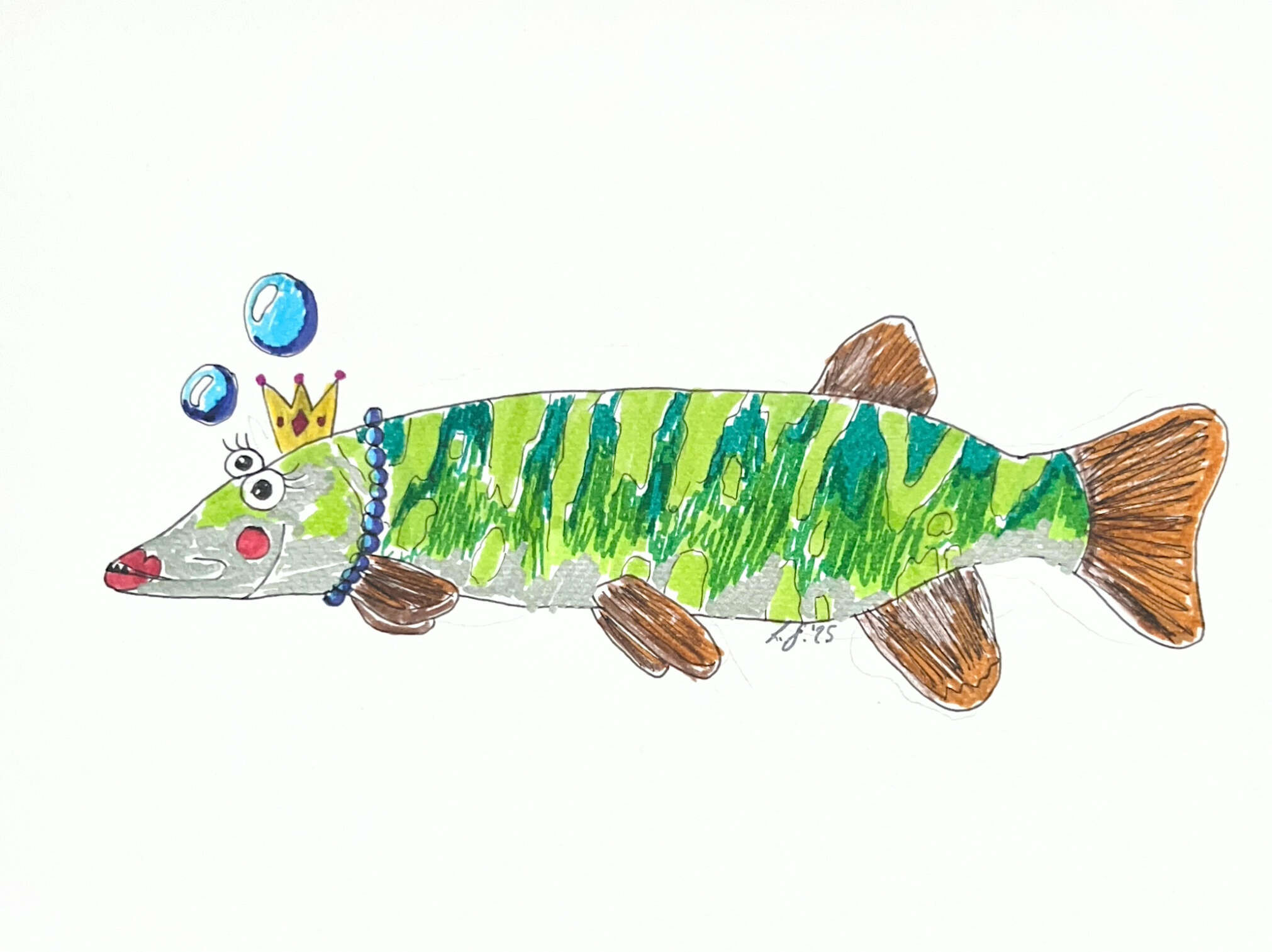 Auftragsarbeit Hecht - Luna Stender 1