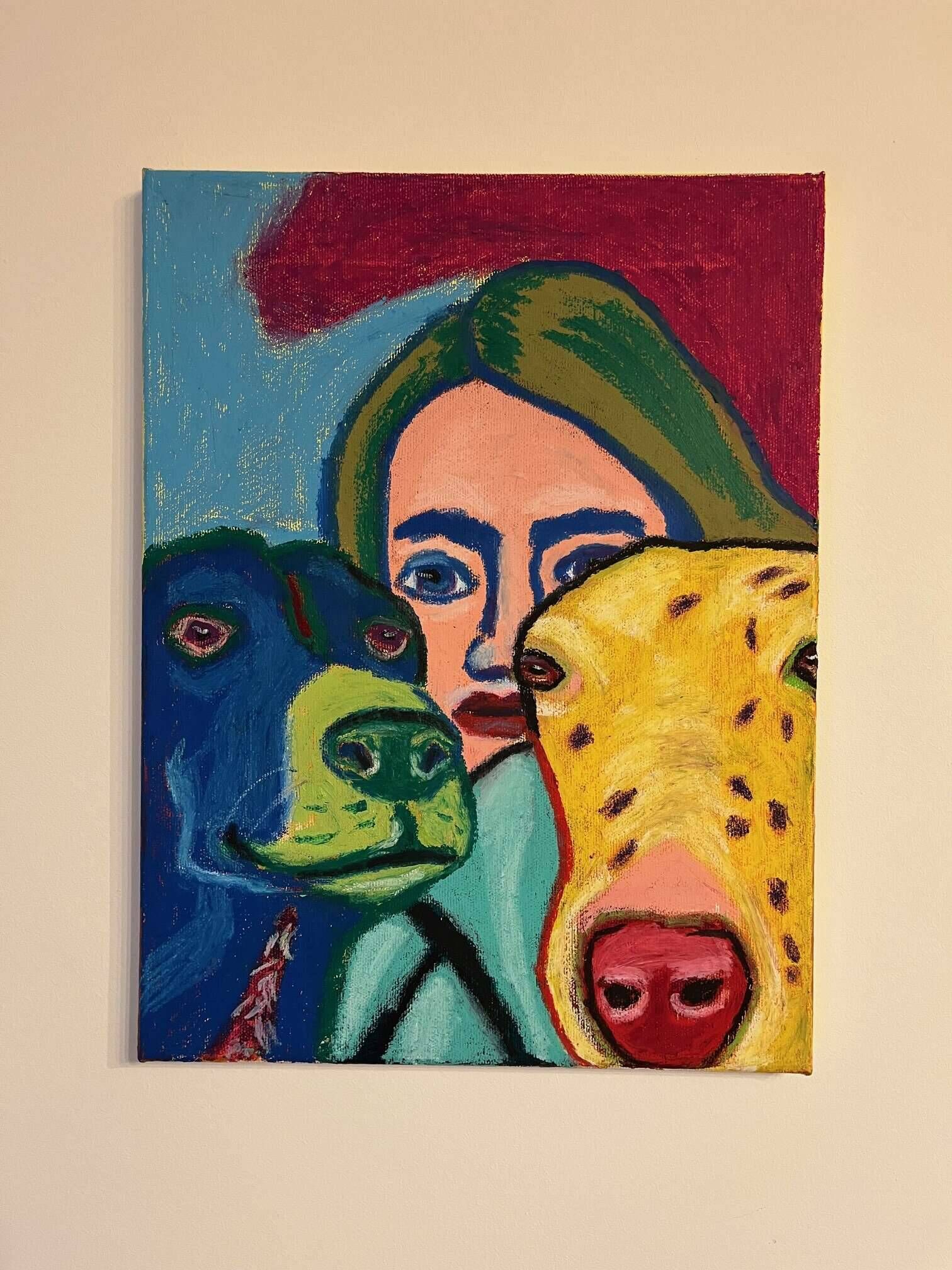 Zwei Hunde und das Mädchen - Anna Hopfensberger 2