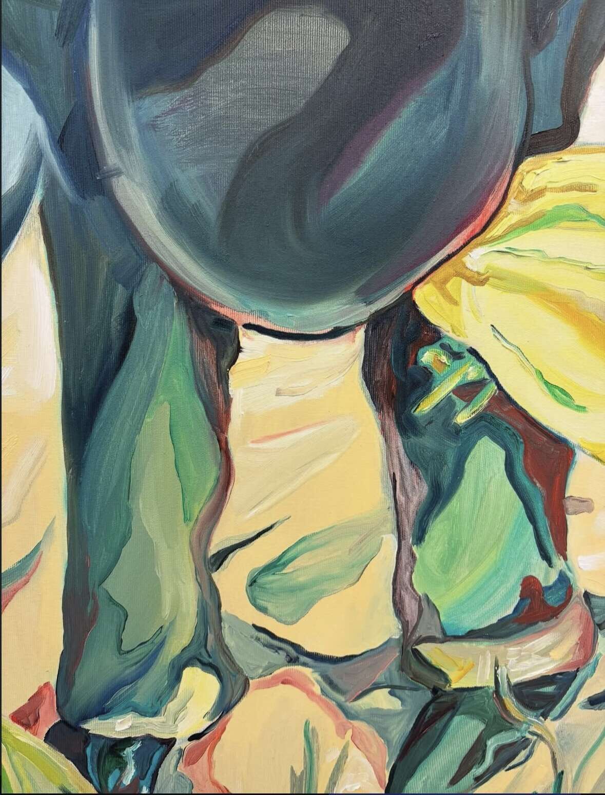 Einpflanzen und Festtreten des Halms - Jonathan Lützen 3