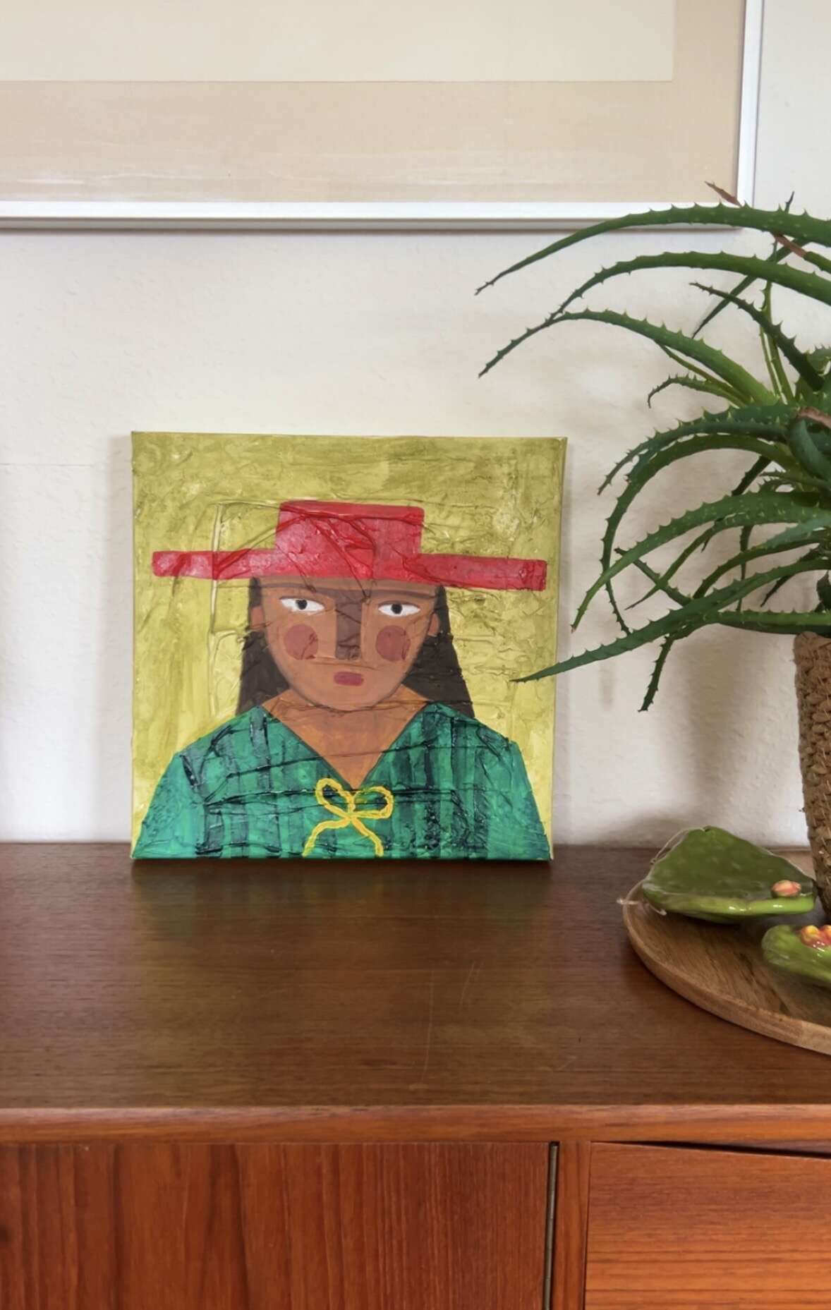 Frau mit rotem Hut  - Ana Carmona Hernandez 2