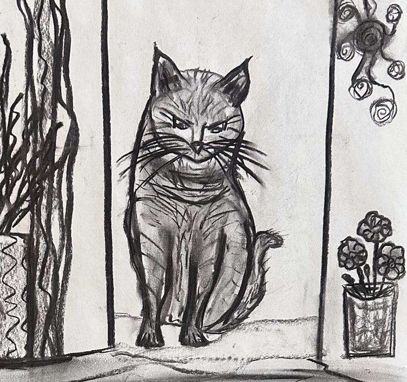 Die wachsame Katze - Martina  Schepperle  2
