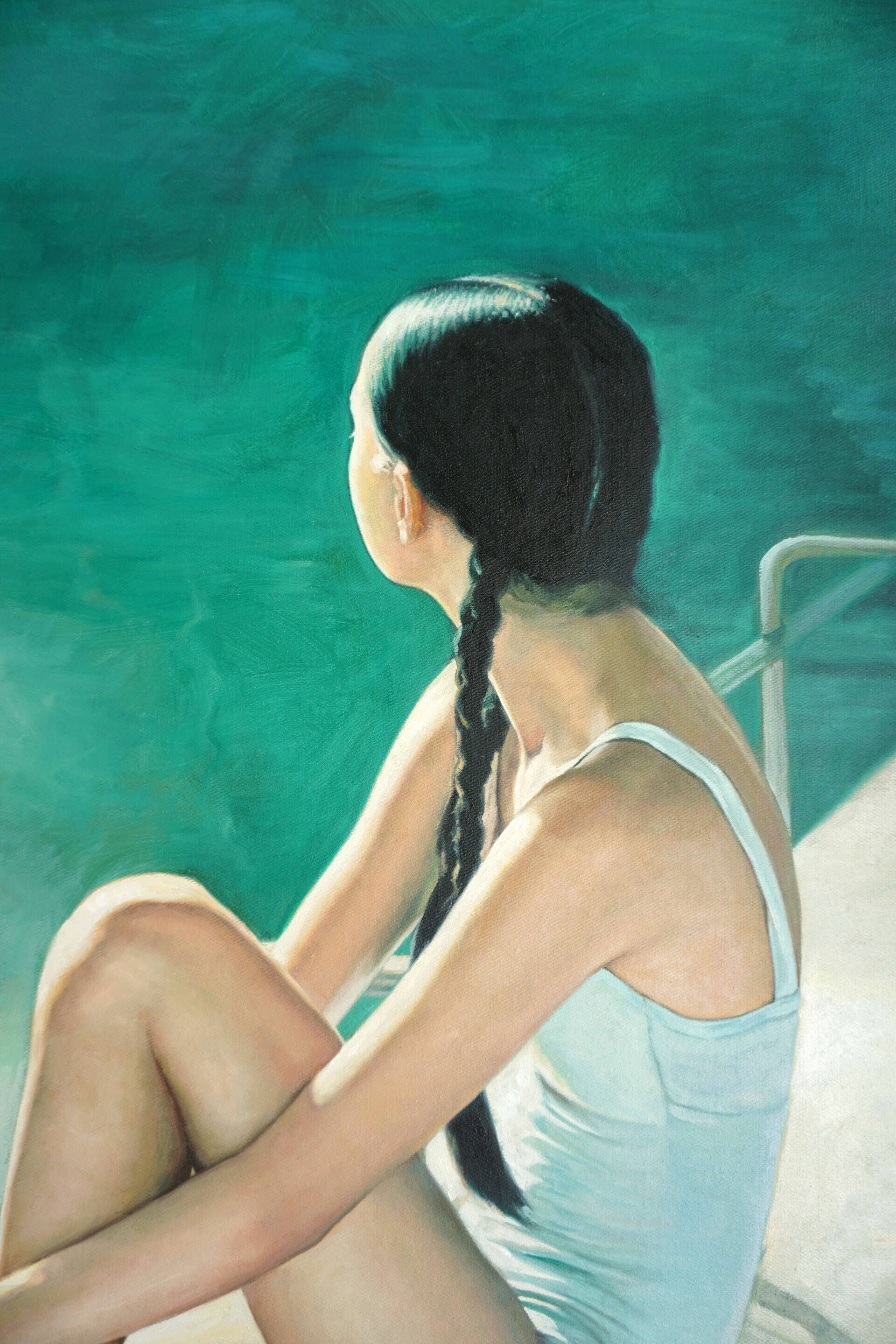 Mädchen am Pool - Christian Herzig 1