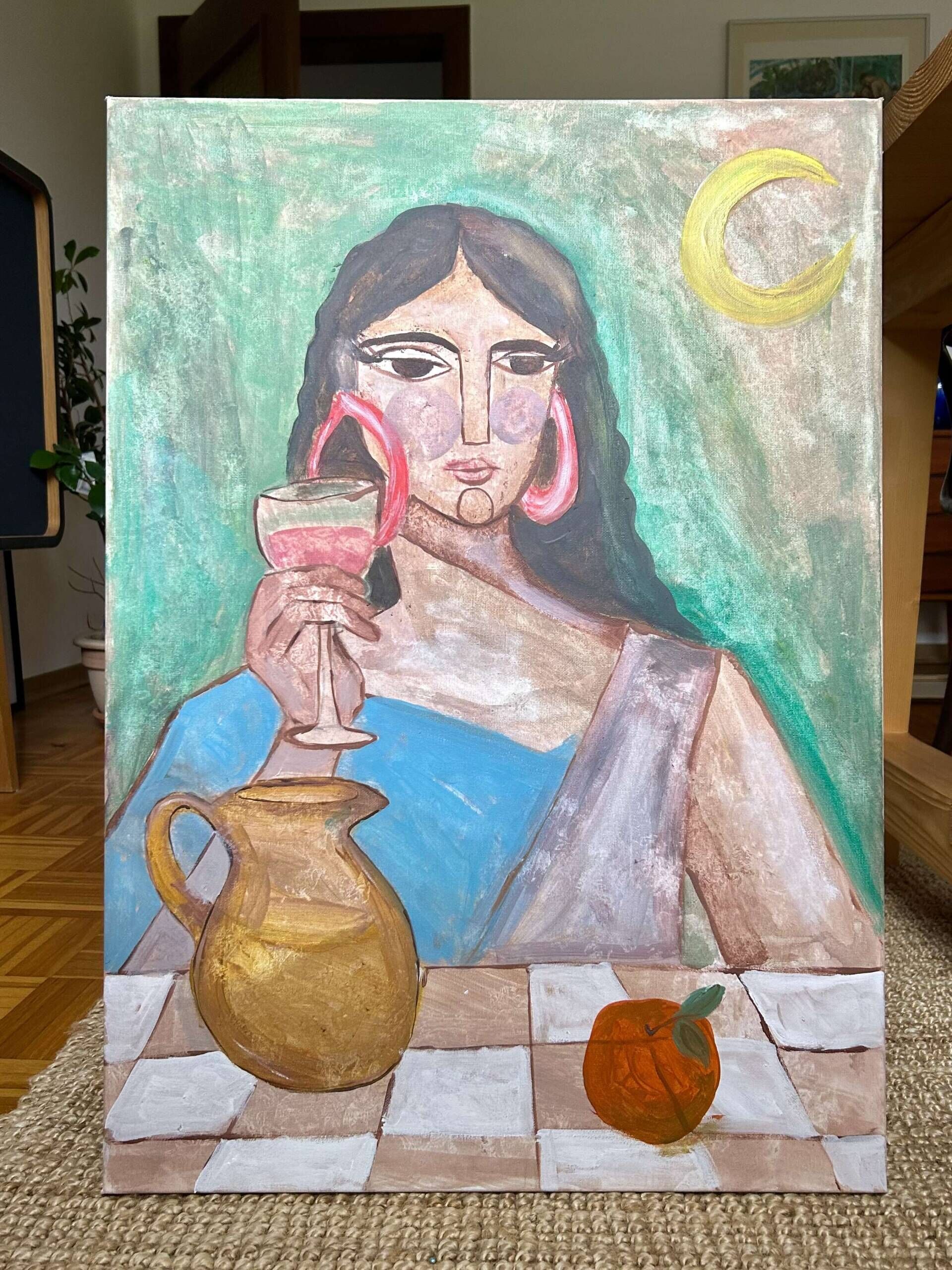 Figur mit Glas  - Ana Carmona Hernandez 2