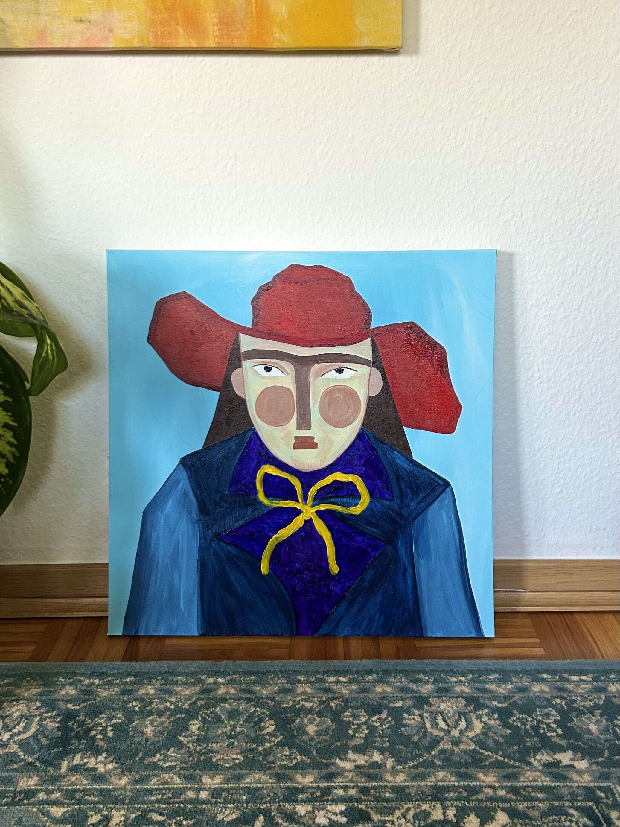 Porträt mit gelber Schleife - Ana Carmona Hernandez 2