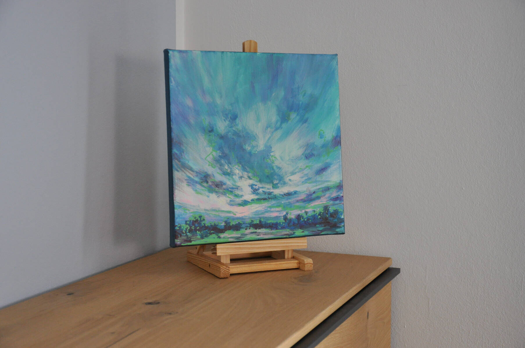 Wolkenlandschaft Cyan