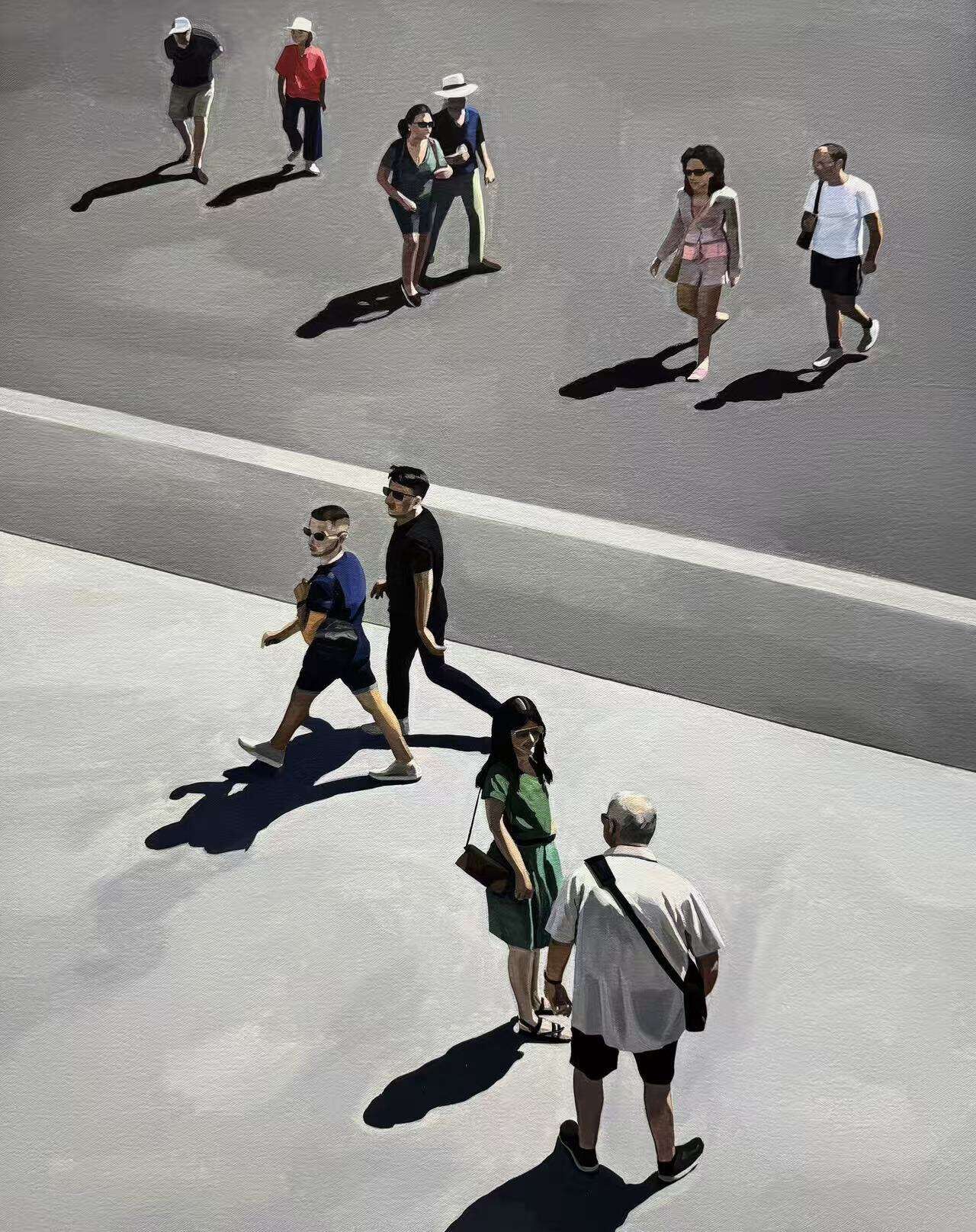 Passanten in Berlin （Fine Art Print ) - Fancheng Xu 2