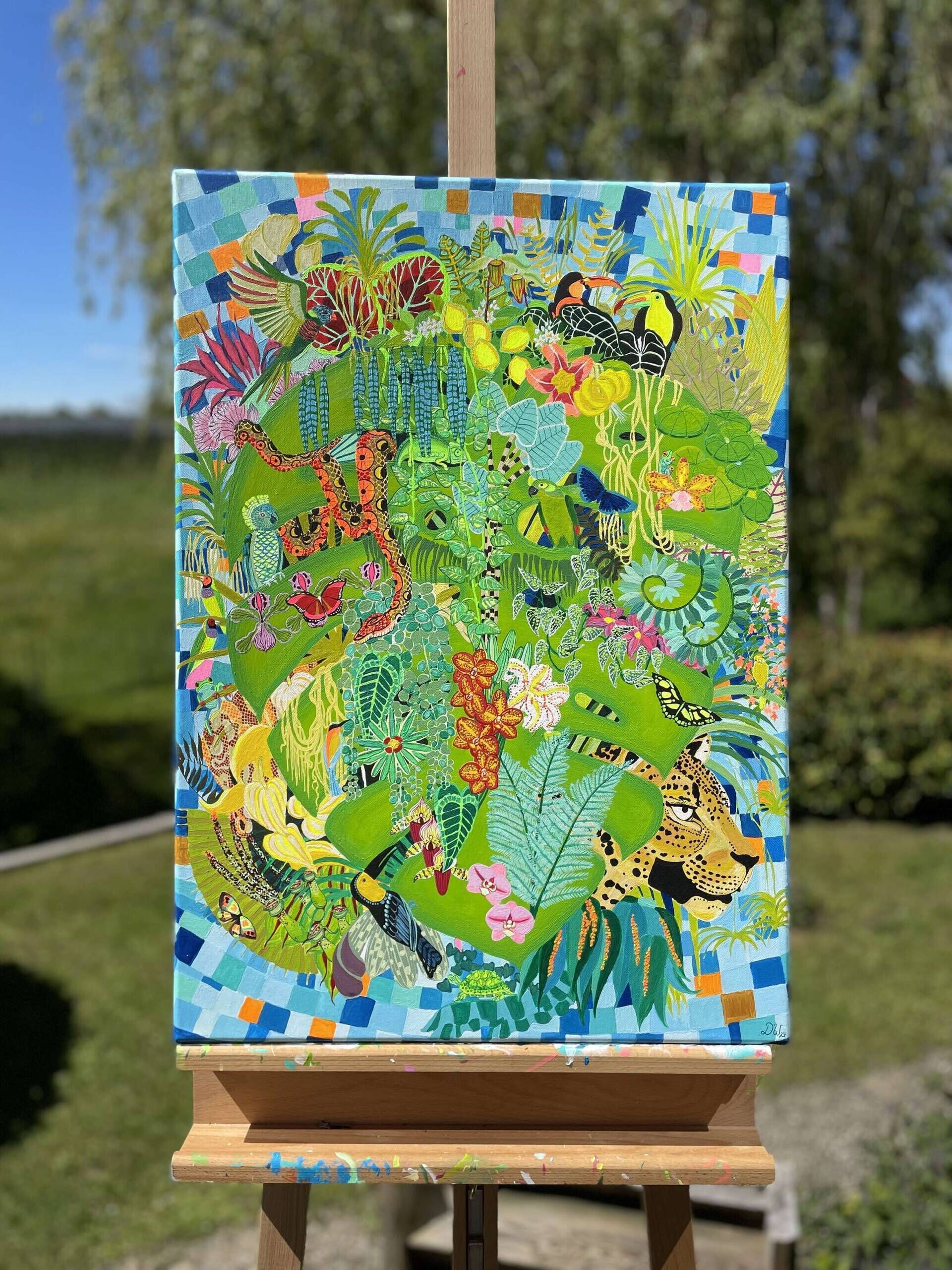 Surreales Monstera-Arrangement  - Delja Wilfert 2