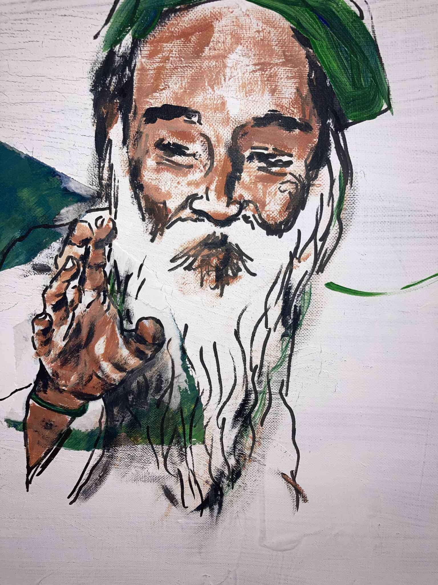 Yogi Ramsuratkumar vor Arunachala - Kim Helbig 1