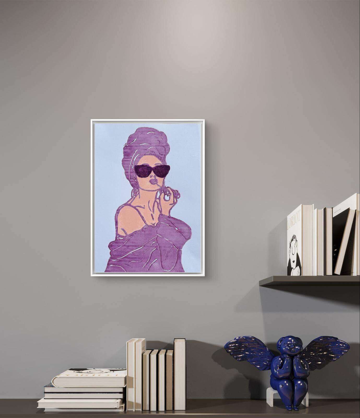 GLITZER GIRL 06 Linolschnitt - Sybille Stein 5