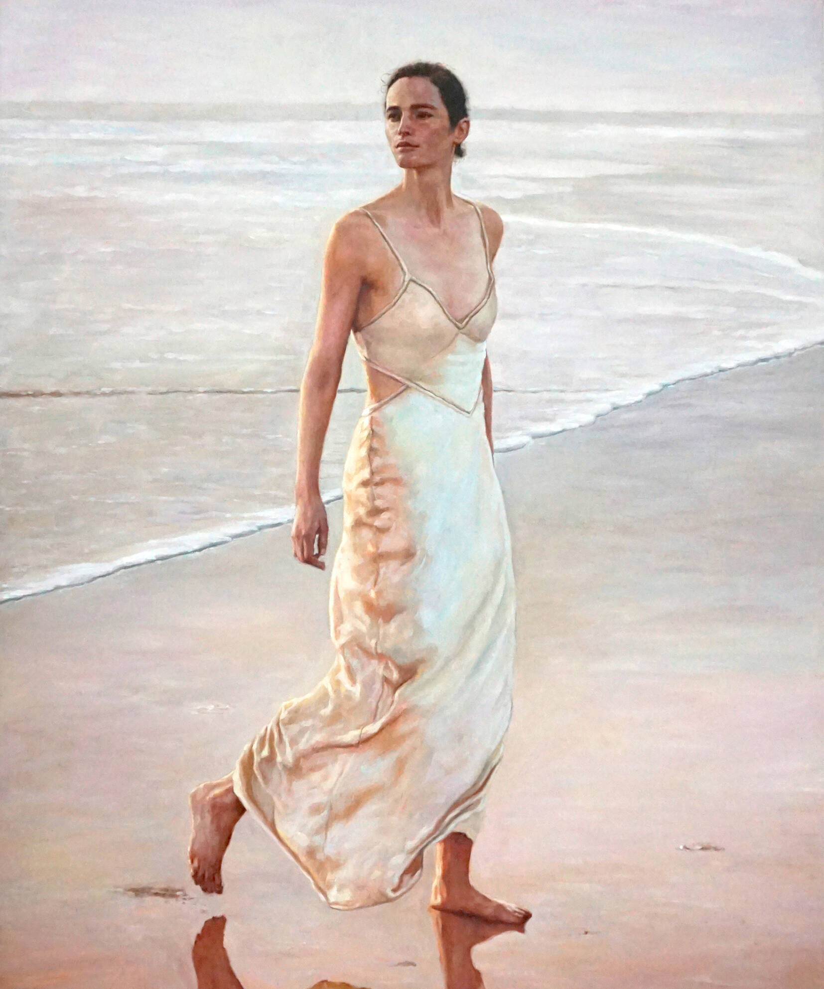  Frau in weißem Kleid am Strand - Christian Herzig 1