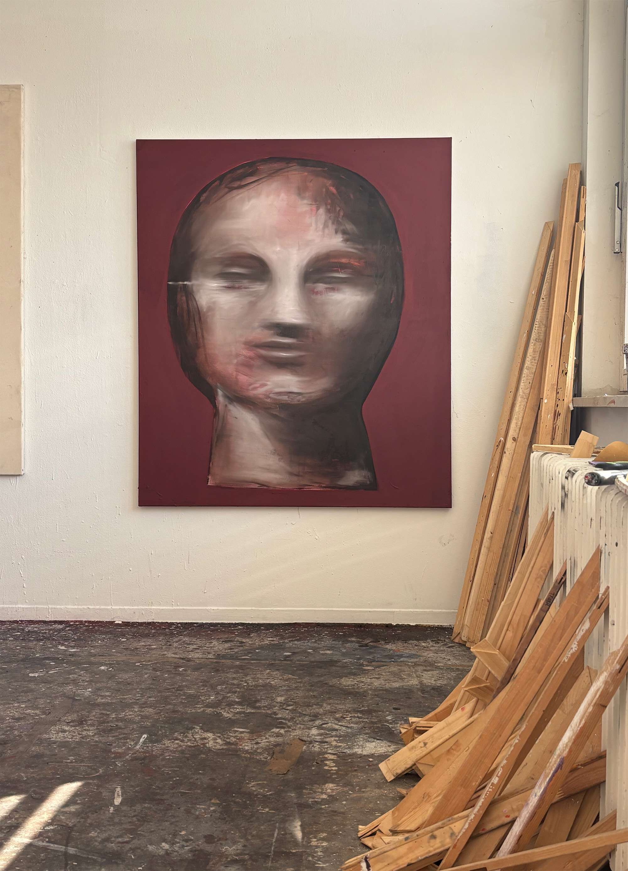 head in burgundy red - Tyler Heidenwag 4