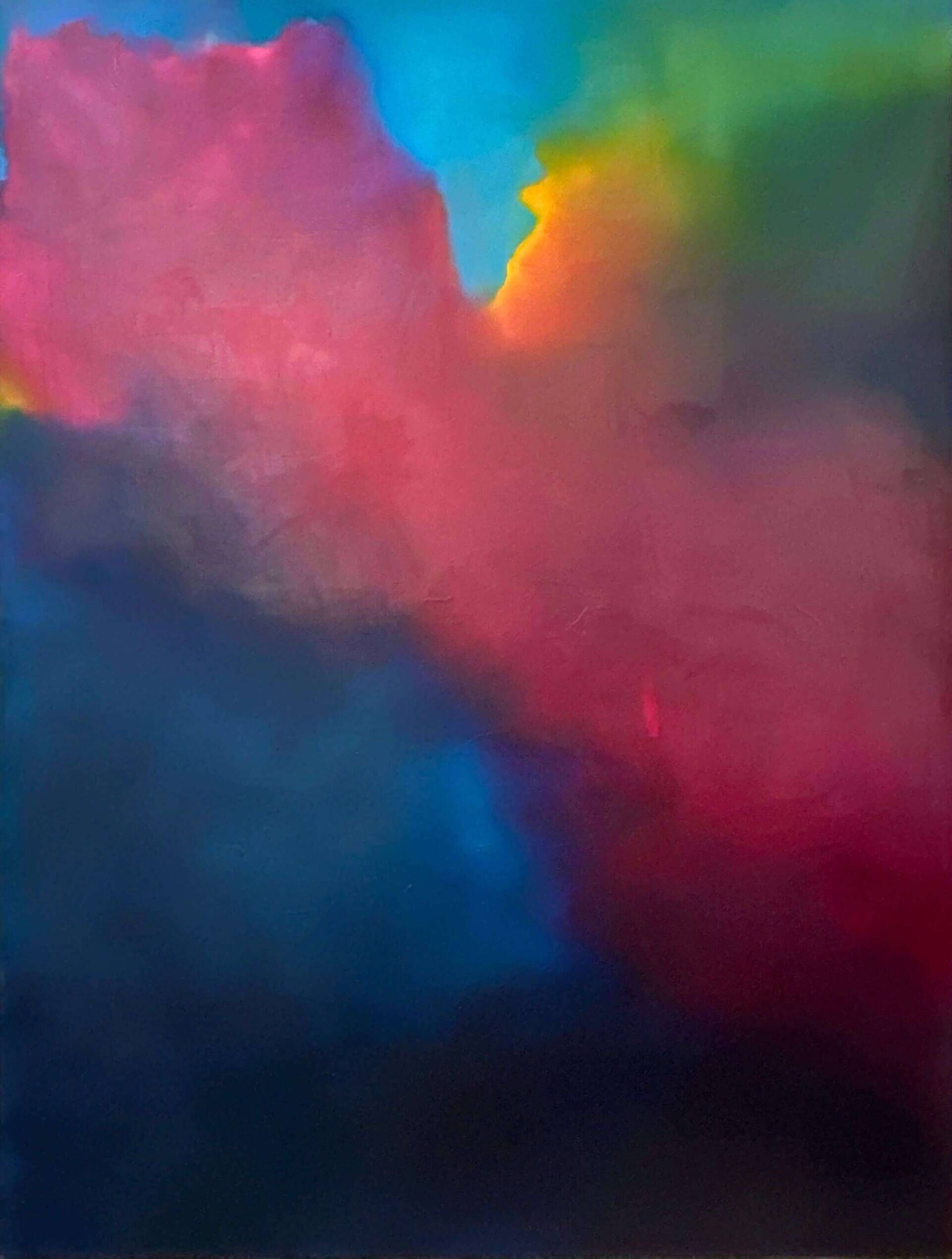 Farbbad Blaumagentagrüngelbtürkis - Antje Bockeloh 1