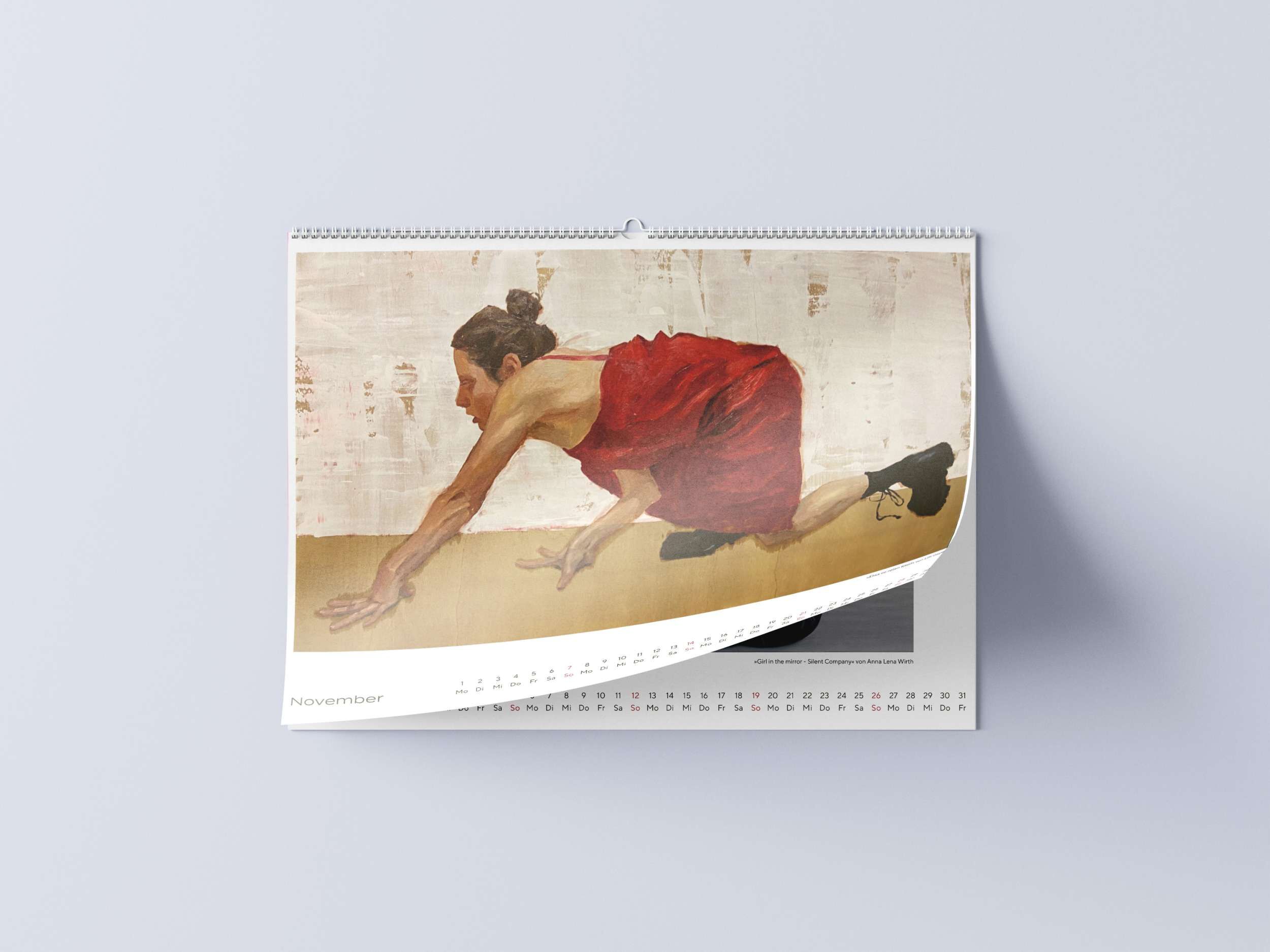 Kunstkalender 2026 A3 / A4 Querformat - Studierenden Kunstmarkt 6
