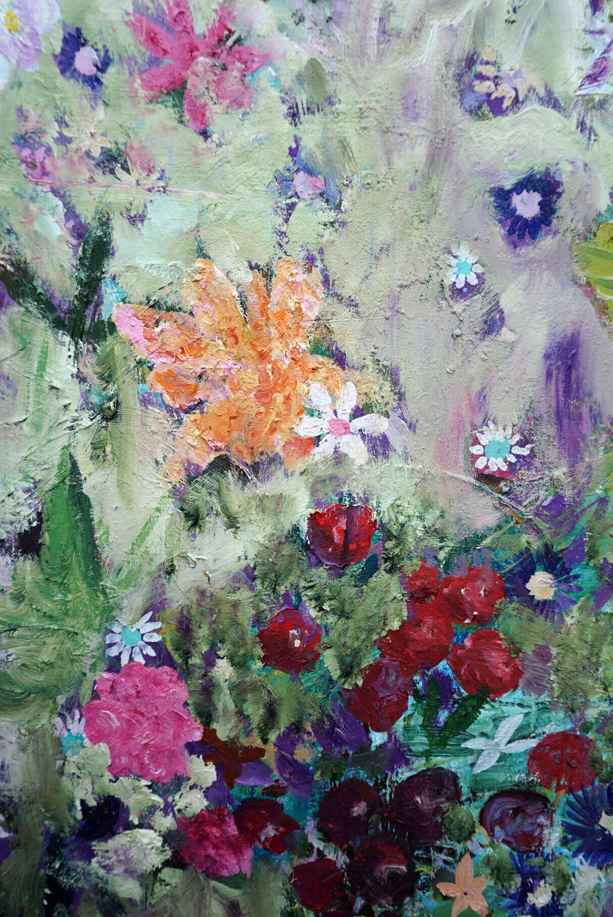 Abstraktes Bild mit Blumen - Christian Herzig 5