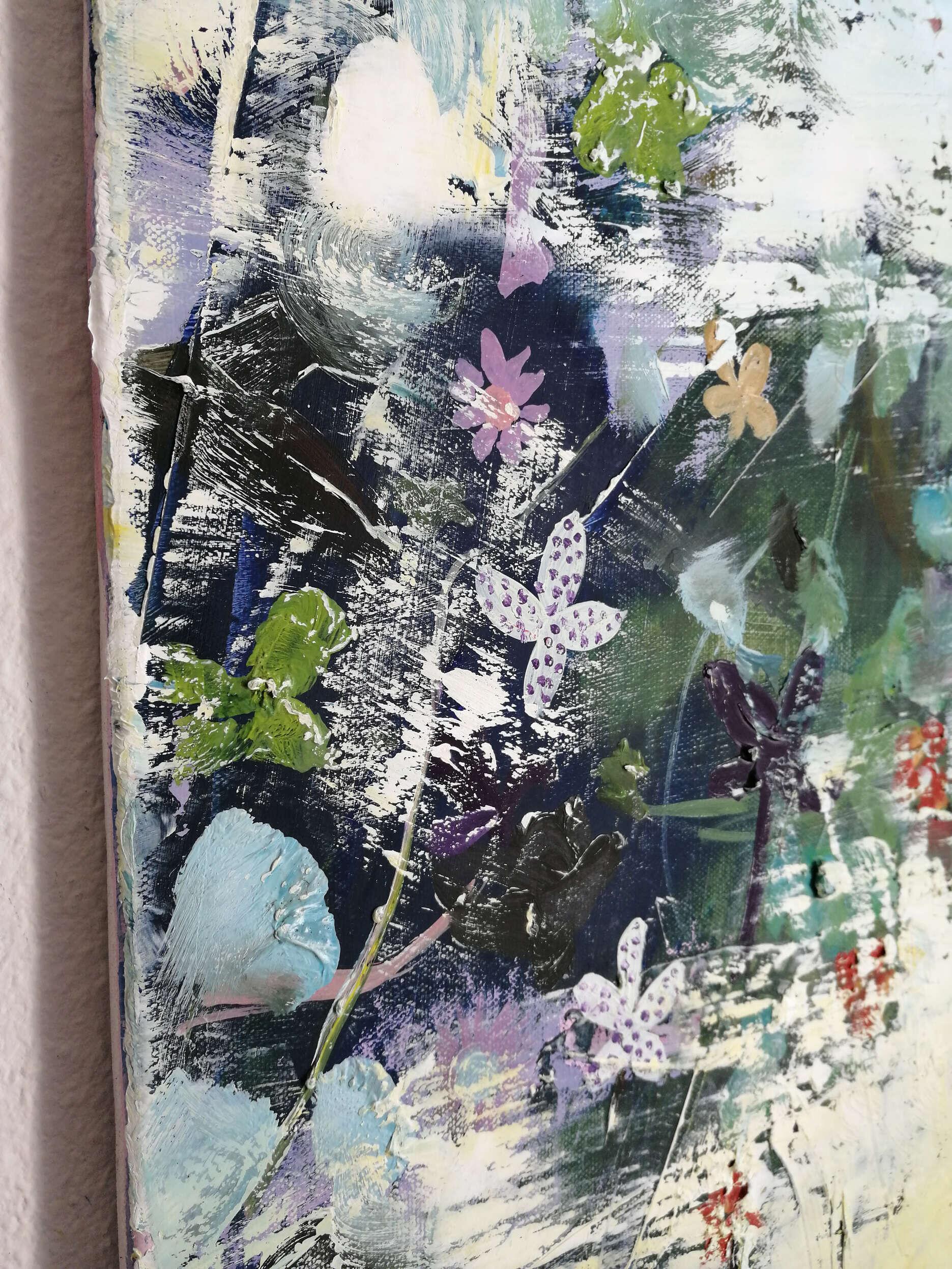 Abstraktes Bild mit Blumen - Christian Herzig 3