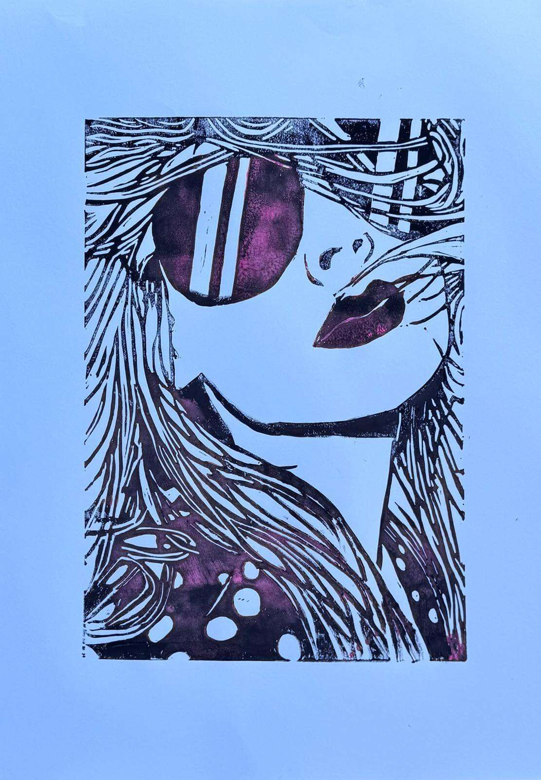 CATHY No. 01-01 Linolschnitt - Sybille Stein 1
