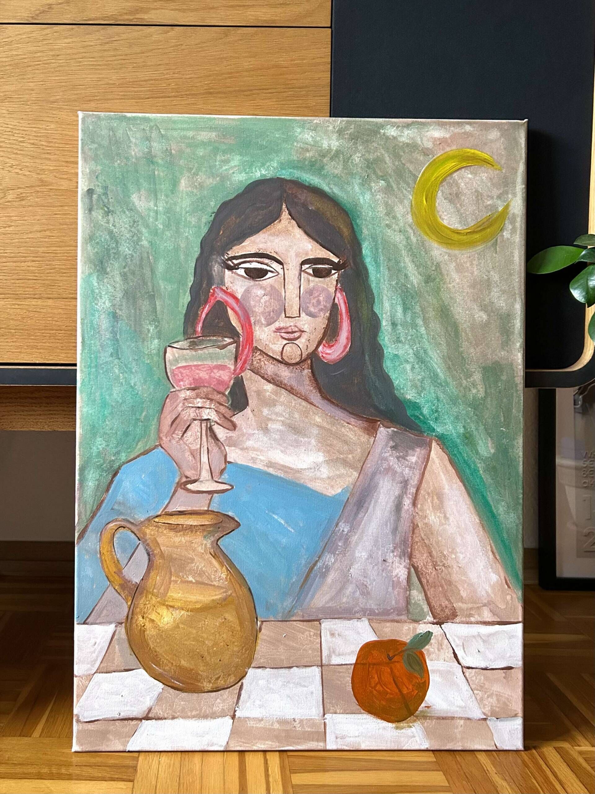 Figur mit Glas  - Ana Carmona Hernandez 1