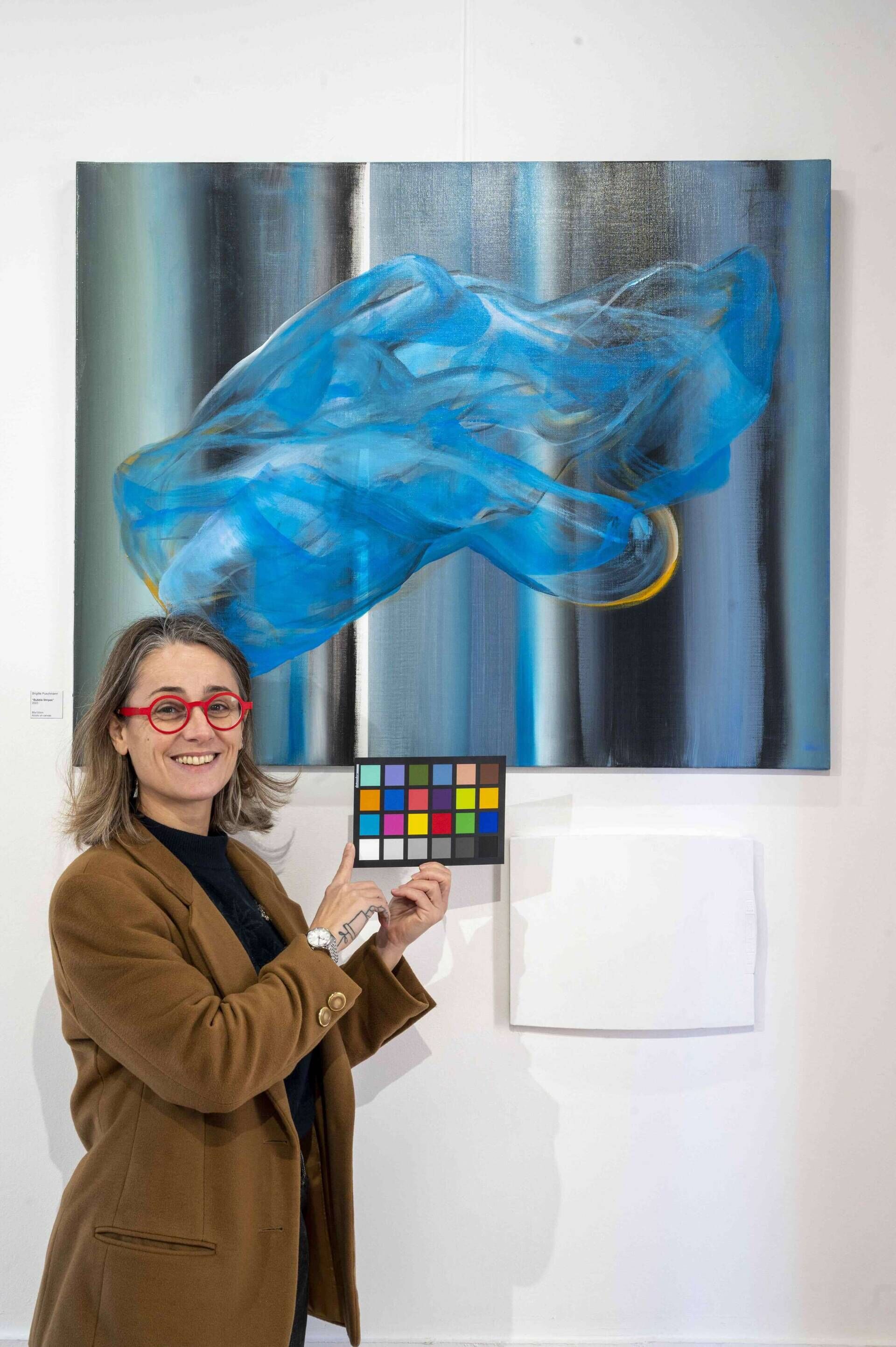 Bubble Stripe 24-05855 Relevance of blue - Brigitte Puschmann 2
