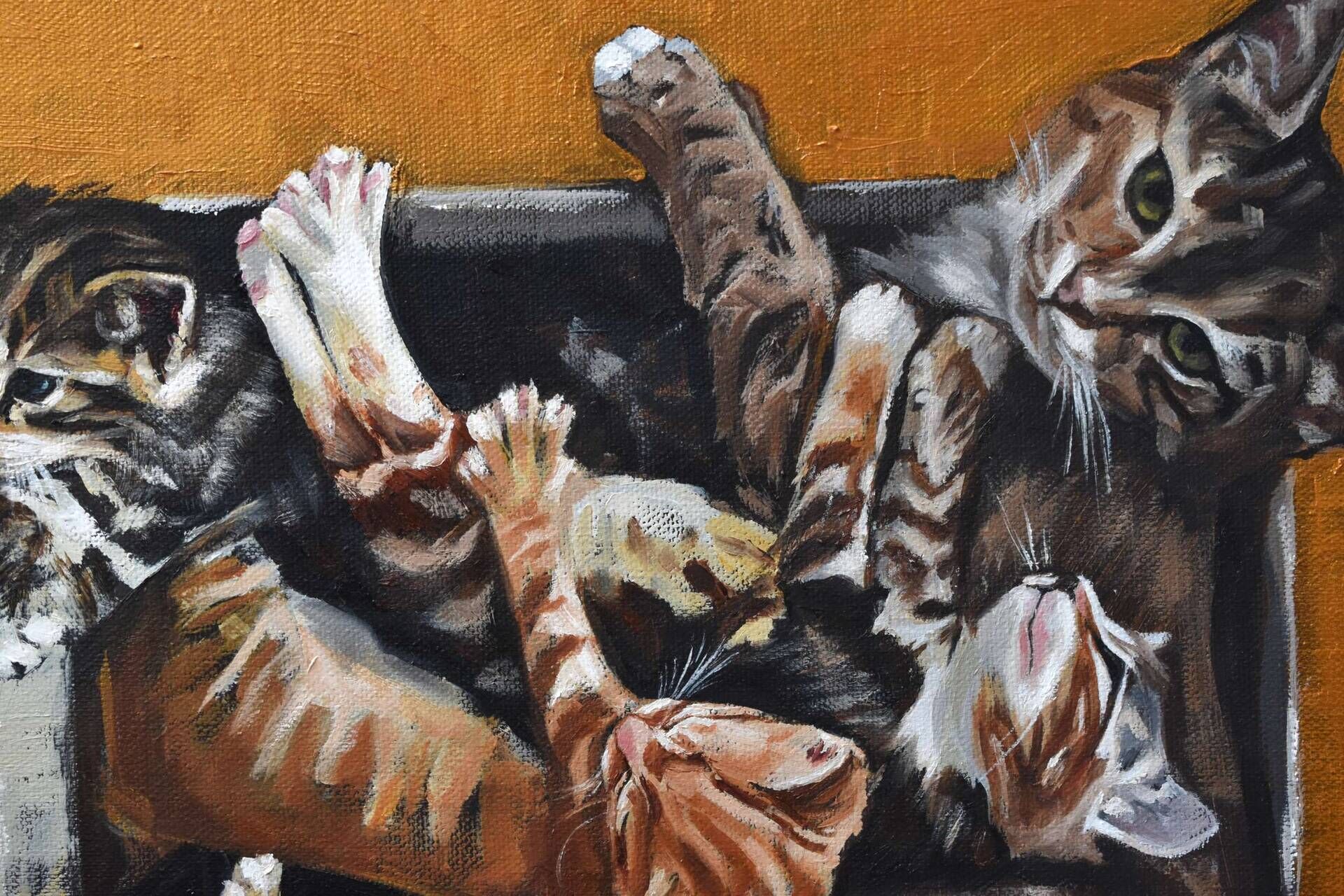 Golden Cat Square - Elza Slo 5
