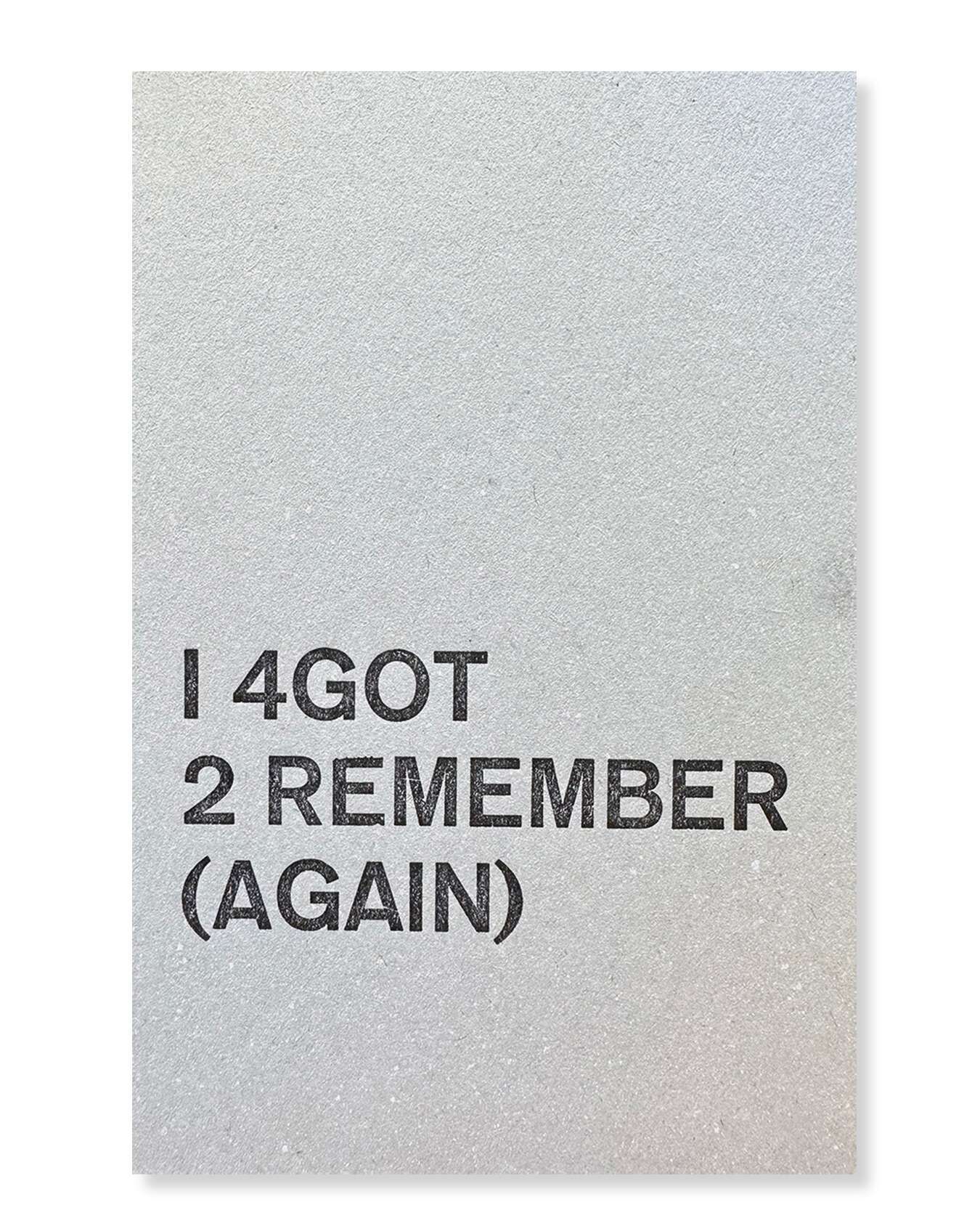 I4GOT2REMEMBER(AGAIN) - Maximilian Dussmann 2