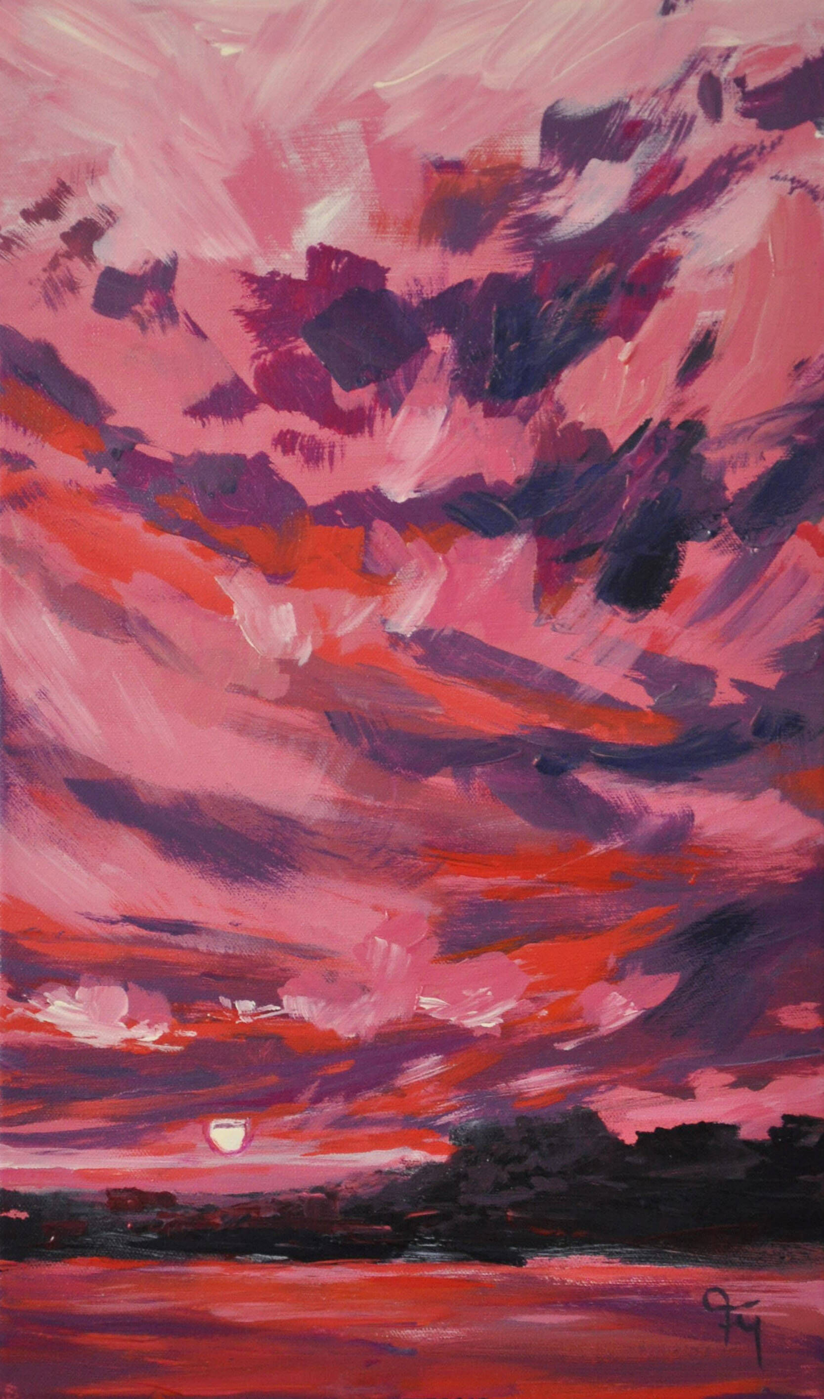 Wolkenlandschaft magenta - Melissa Faltermeier 1